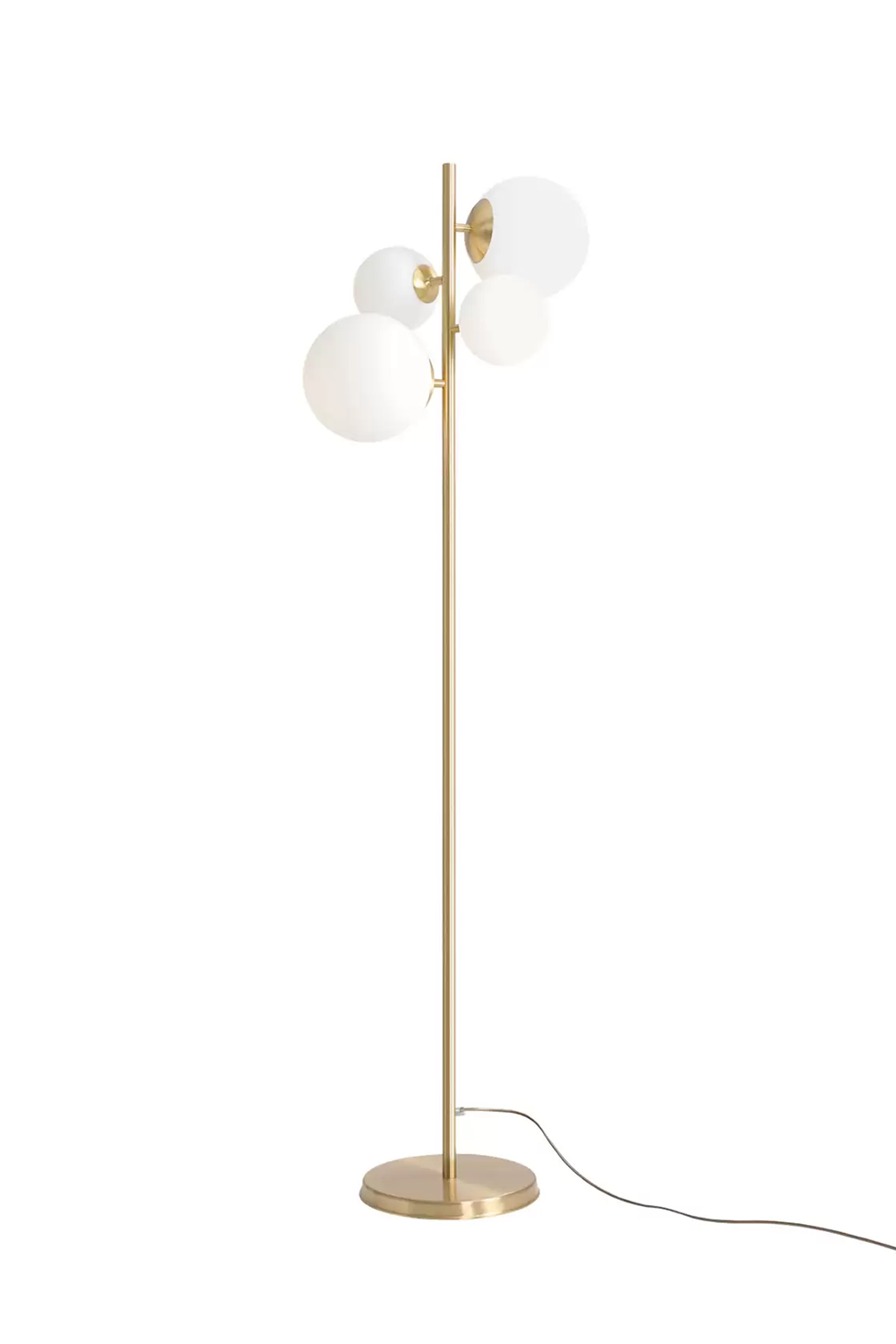 Metanoya Lighting-Floral Lambader - Pirinç Kaplama-Lambader-5-Milagron.com