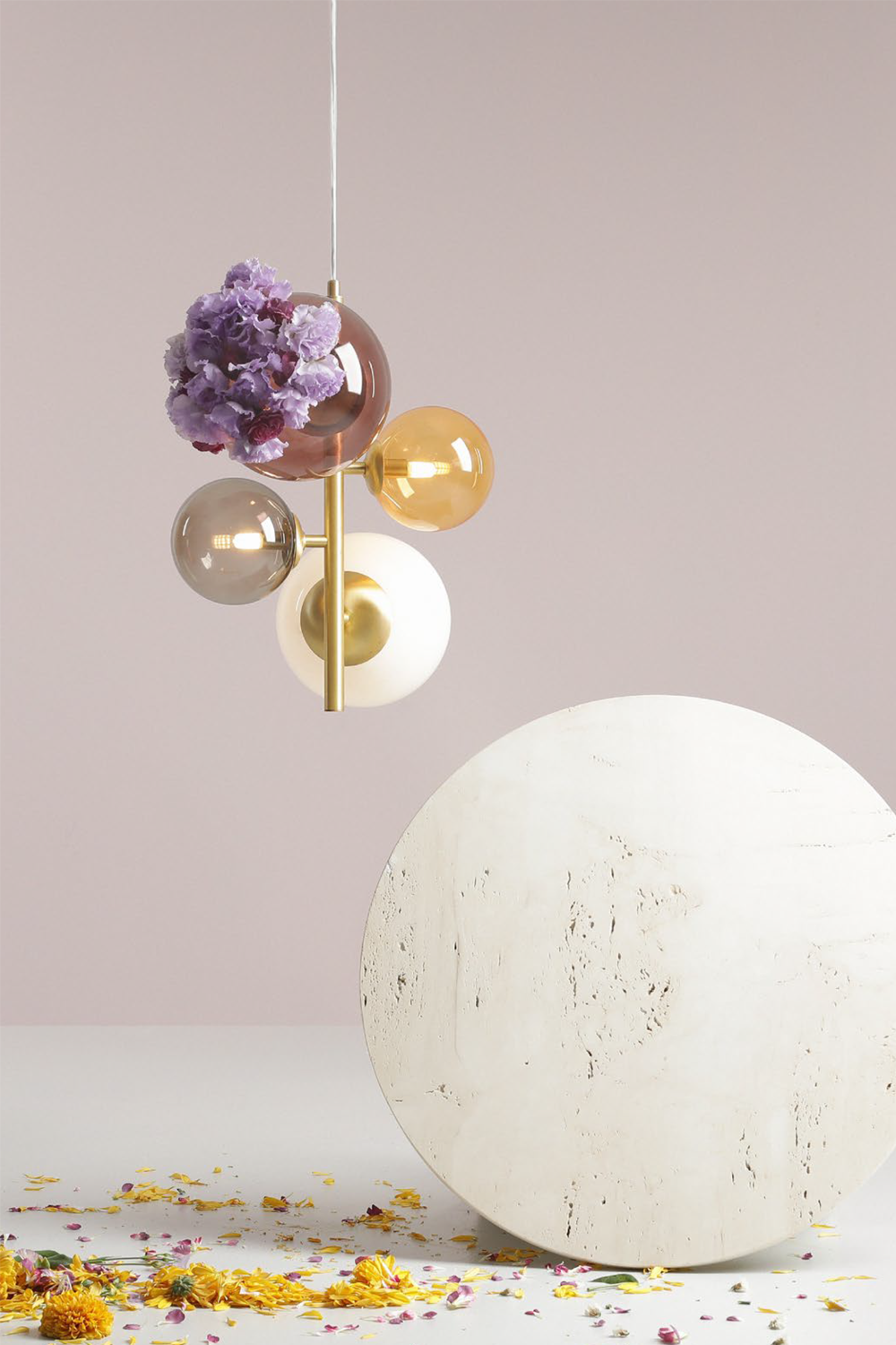 Metanoya Lighting-Floral Sarkıt - Multicolour-Avize-4-Milagron.com