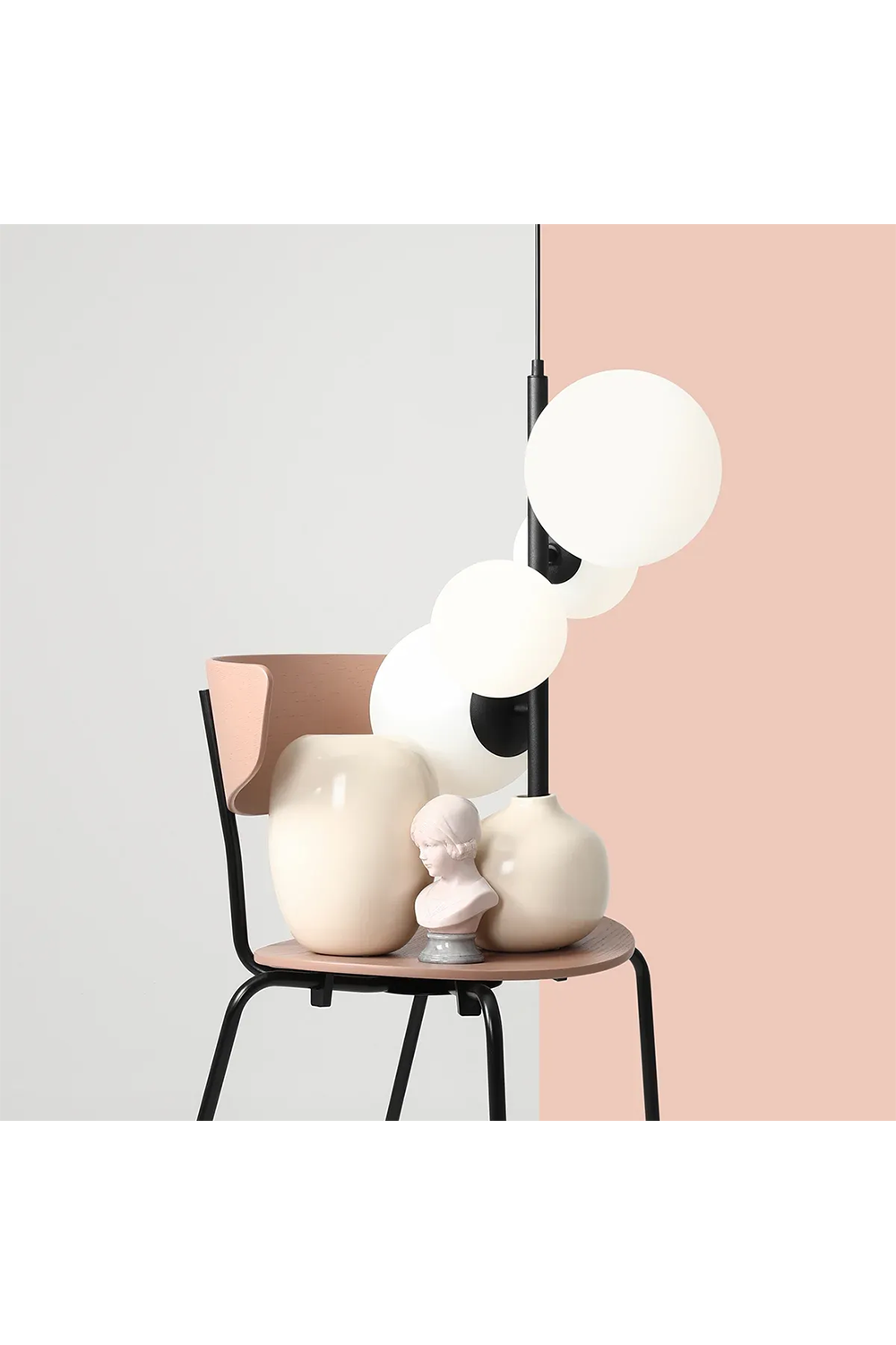 Metanoya Lighting-Floral Sarkıt - Siyah-Avize-3-Milagron.com