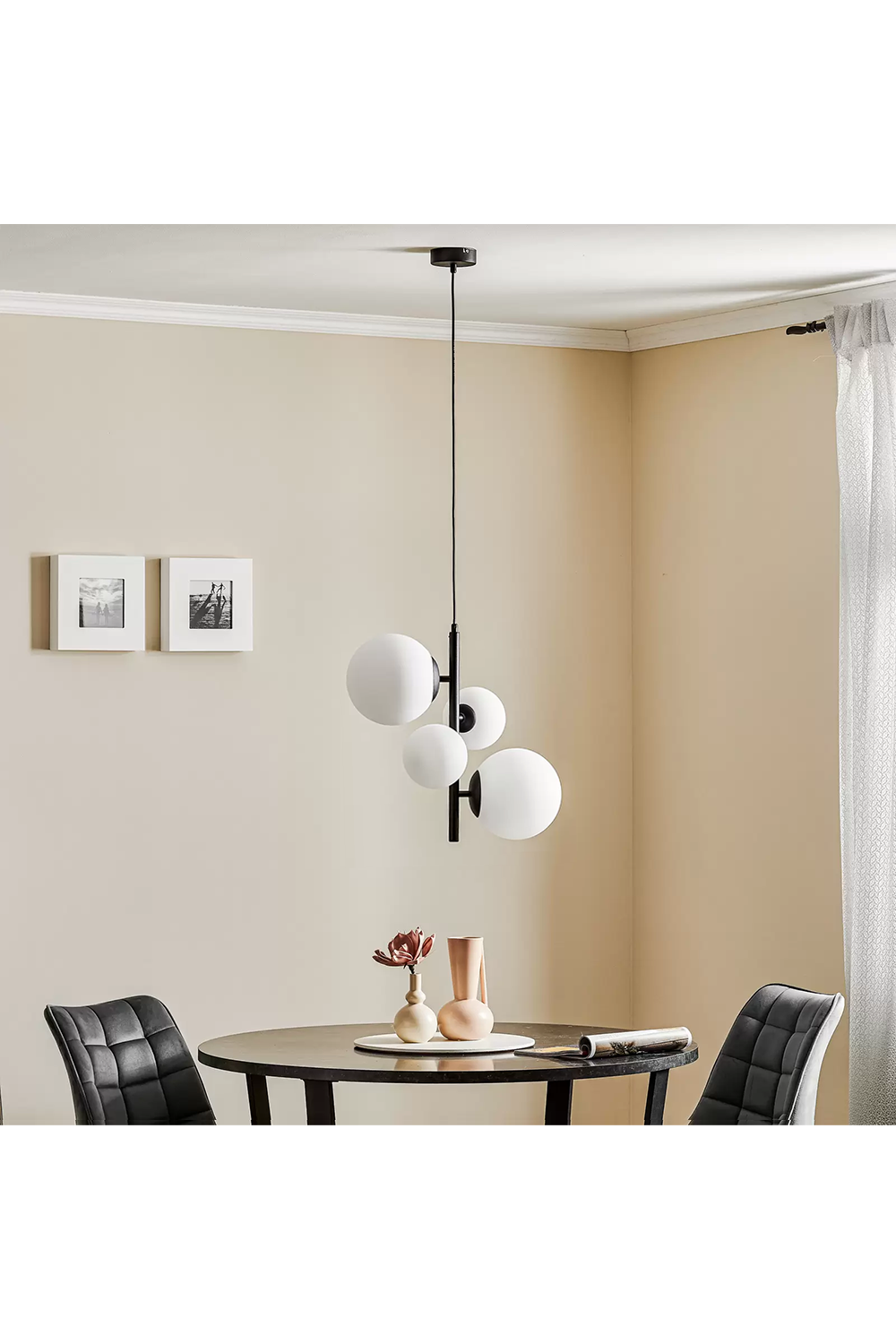 Metanoya Lighting-Floral Sarkıt - Siyah-Avize-6-Milagron.com