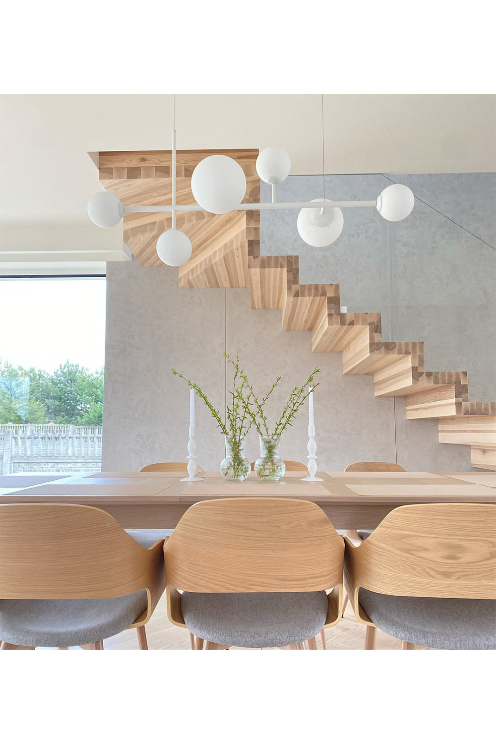 Metanoya Lighting-Isolde 6 Sarkıt - Beyaz-Avize-4-Milagron.com