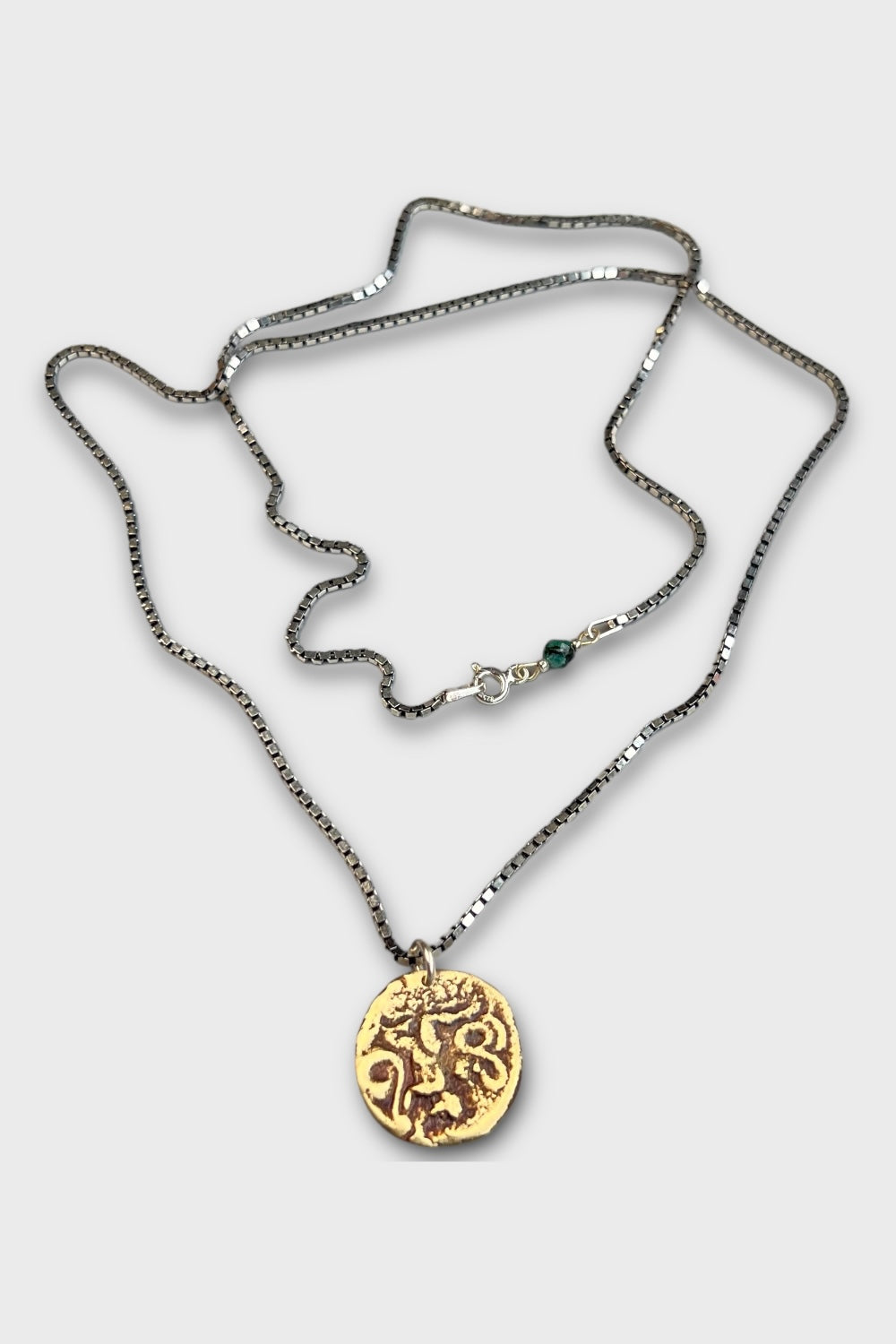 Mey Atelier-Hercules – Antika Roma Paralı Oxide Gümüş Kolye-Kolye-3-Milagron.com