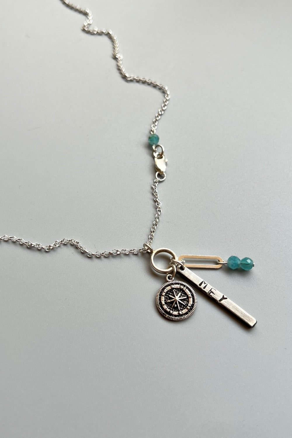 Mey Atelier-Silver Compassion – Gümüş Erkek Kolye-Kolye-3-Milagron.com