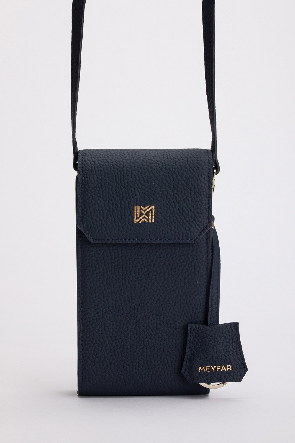 Meyfar-Lacivert Deri Kartlık - Telefon Bölmeli Çanta-Omuz Çantası-1-Milagron.com