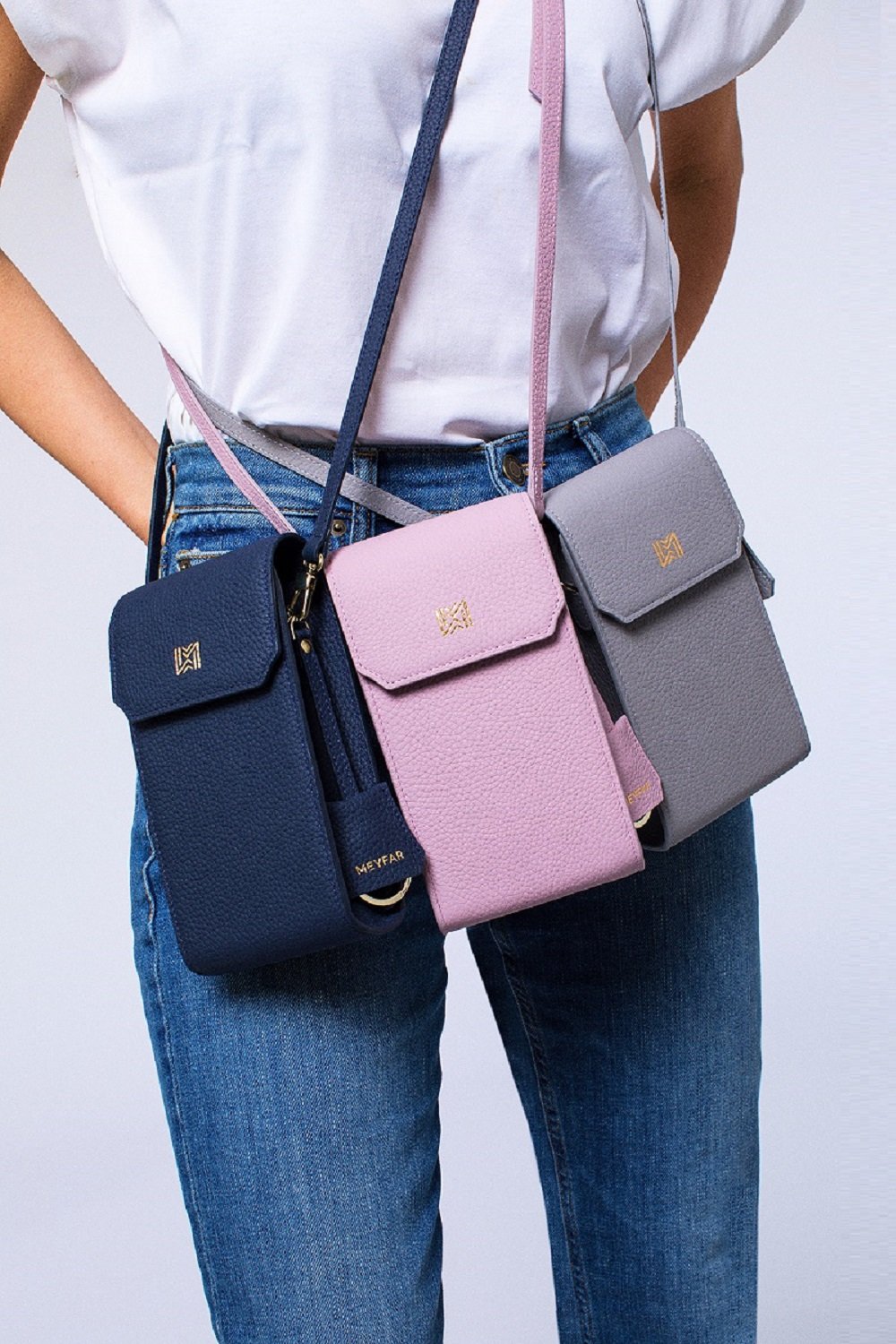 Meyfar-Lila Deri Kartlık - Telefon Bölmeli Çanta-Omuz Çantası-5-Milagron.com