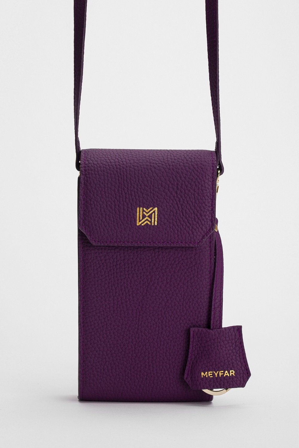 Meyfar-Mürdüm Deri Kartlık - Telefon Bölmeli Çanta-Omuz Çantası-1-Milagron.com