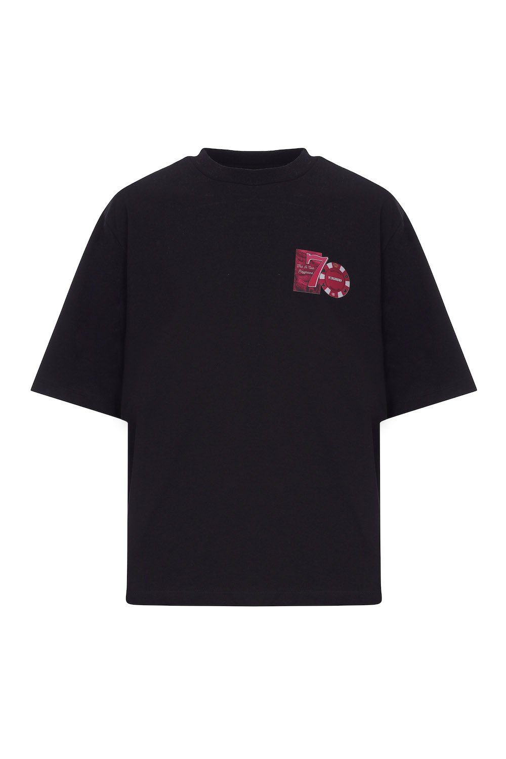 Midground-7 Baskı Detaylı Oversize T-shirt-T-Shirts-1-Milagron.com