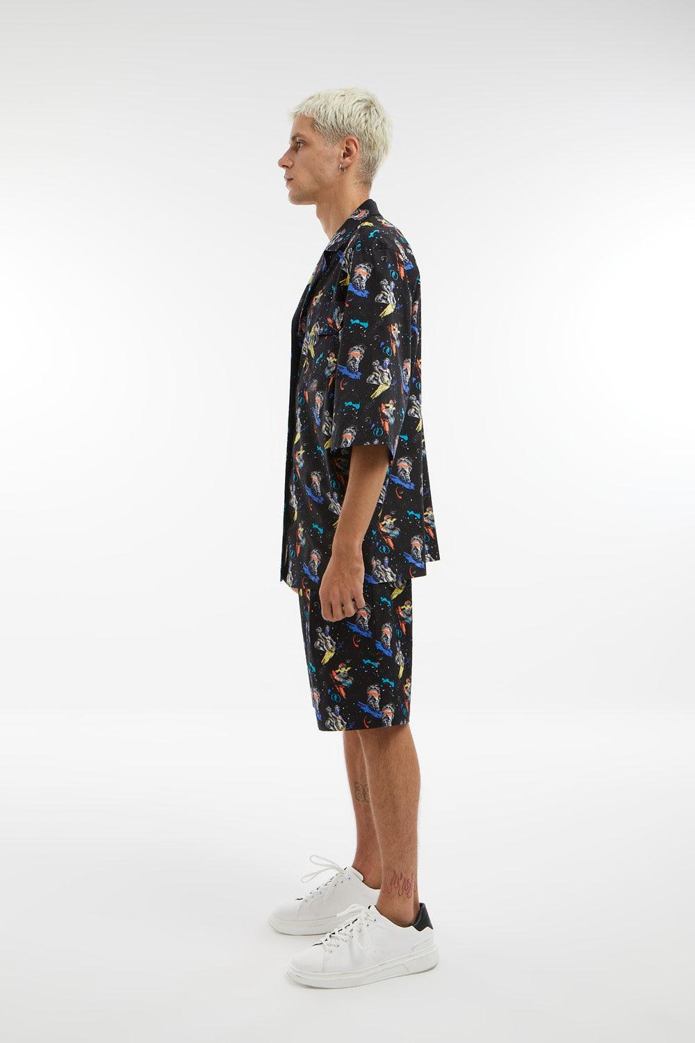 Midground-Baskılı Şort-Şort-4-Milagron.com