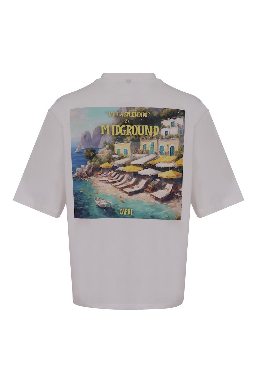 Midground-Capri Baskı Detaylı Oversize T-shirt-T-Shirts-2-Milagron.com