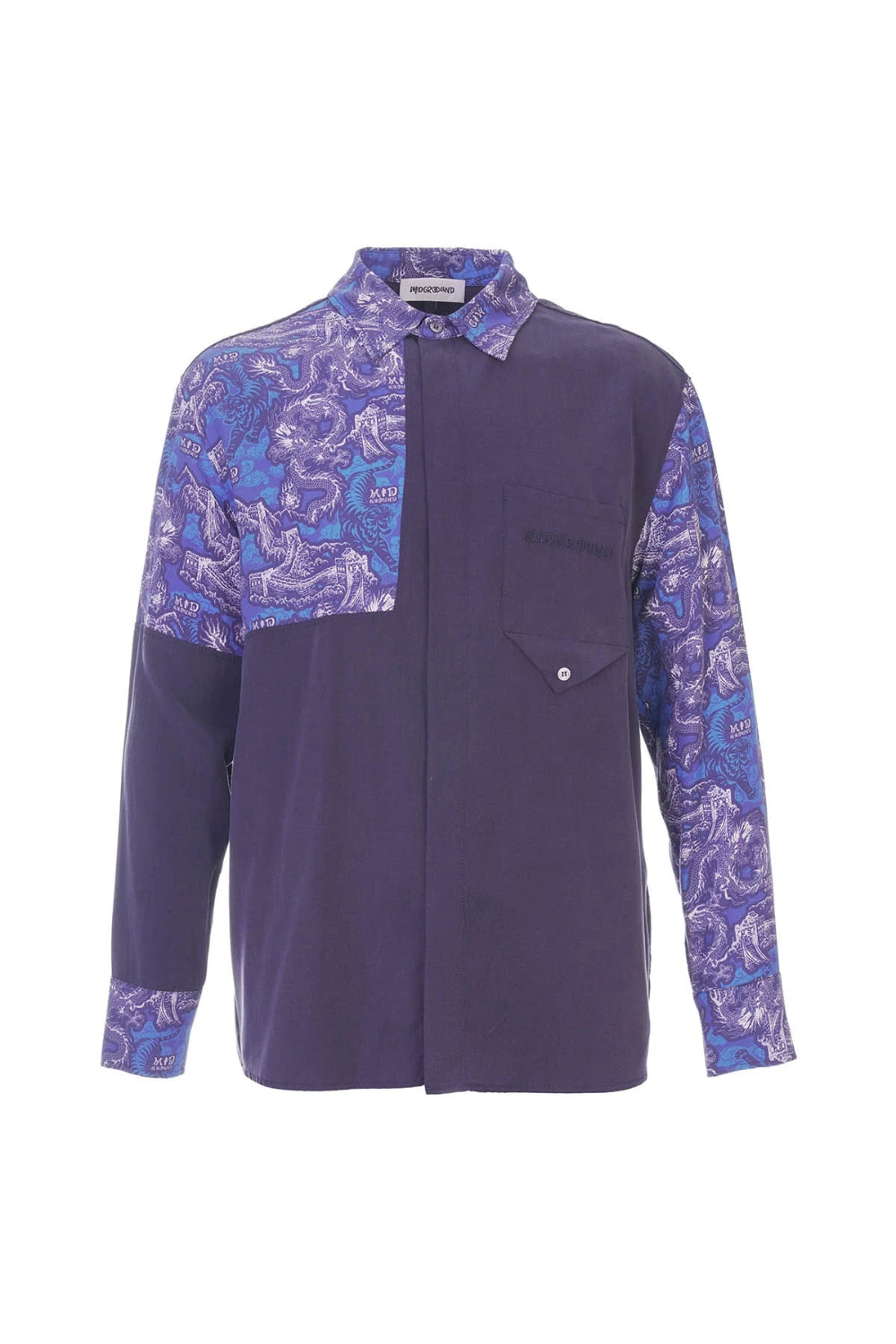 Midground-Çin Desenli Uzun Kollu Gömlek-Gömlek-1-Milagron.com