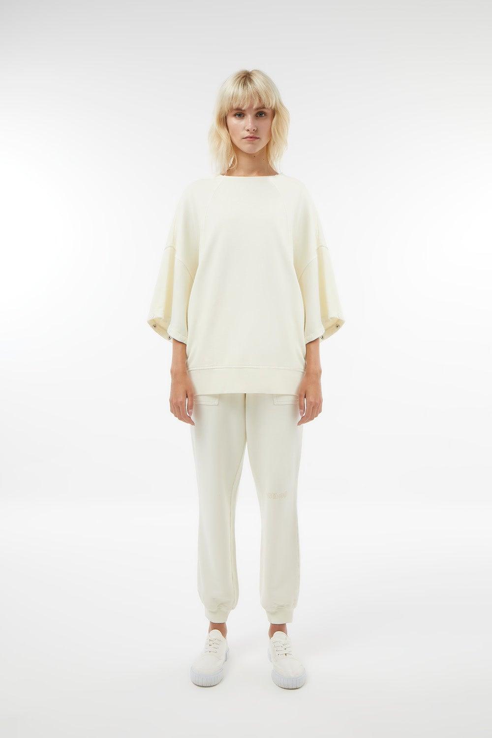 Midground-Çıt Çıt Kol Detaylı Sweatshirt-Sweatshirts & Hoodies-2-Milagron.com