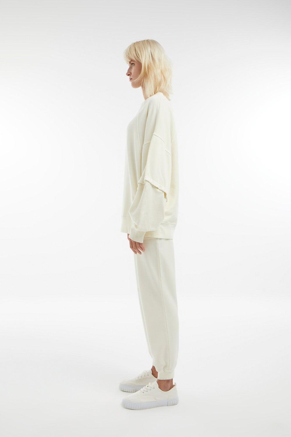 Midground-Çıt Çıt Kol Detaylı Sweatshirt-Sweatshirts & Hoodies-5-Milagron.com