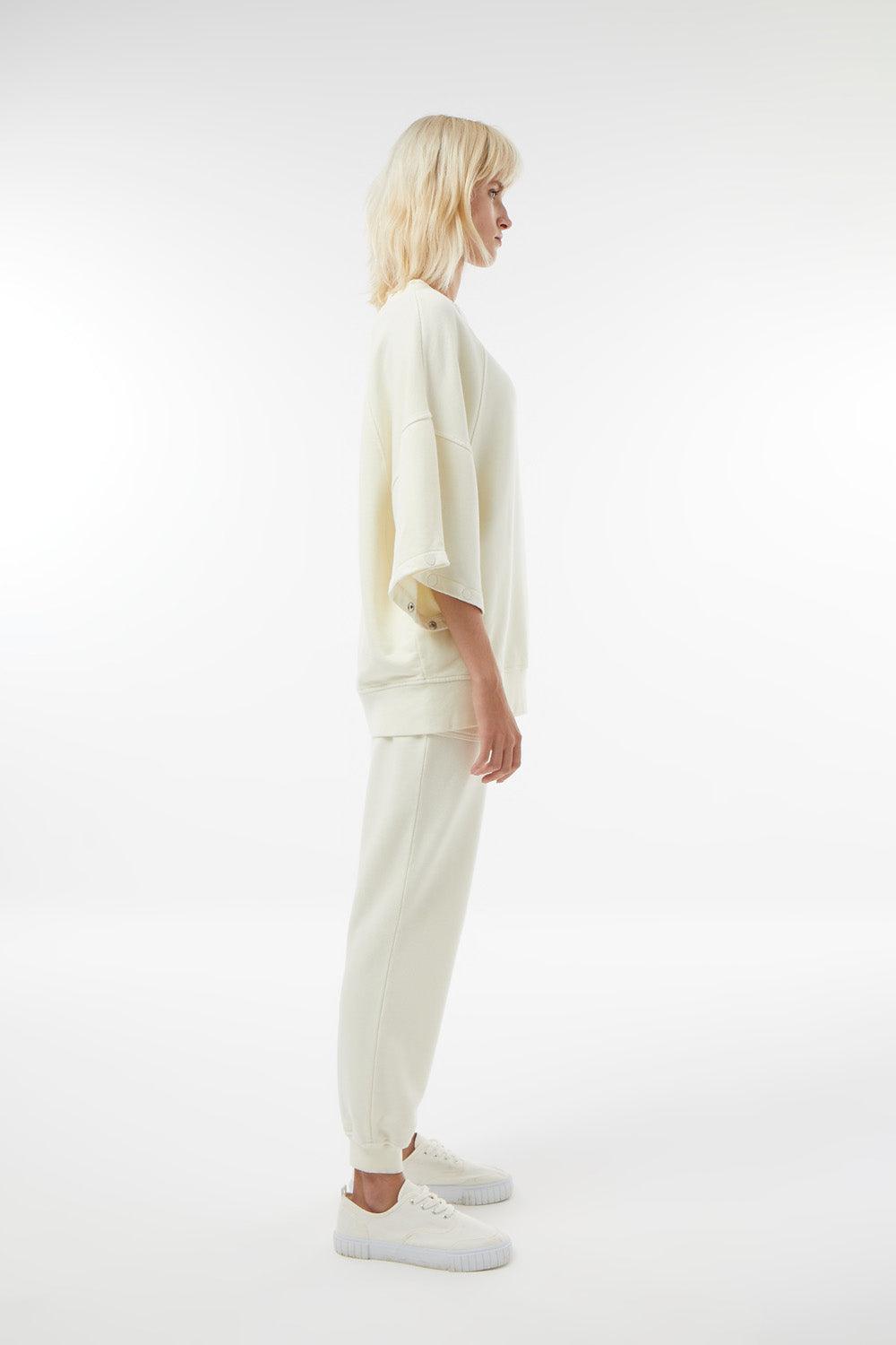 Midground-Çıt Çıt Kol Detaylı Sweatshirt-Sweatshirts & Hoodies-6-Milagron.com