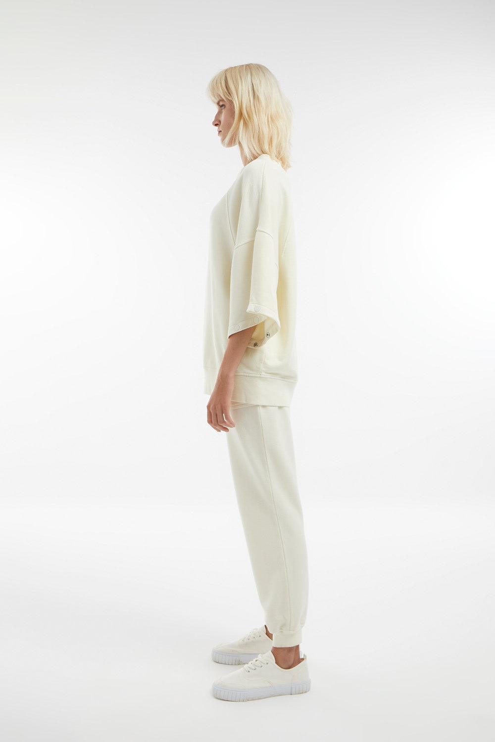 Midground-Çıt Çıt Kol Detaylı Sweatshirt-Sweatshirts & Hoodies-7-Milagron.com