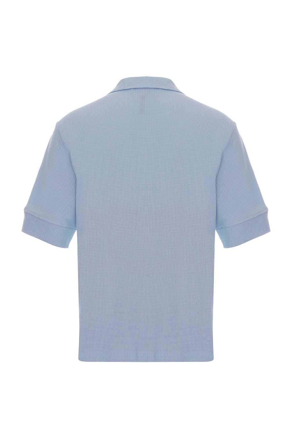 Midground-Çıtçıtlı Waffle Gömlek-T-Shirts-2-Milagron.com