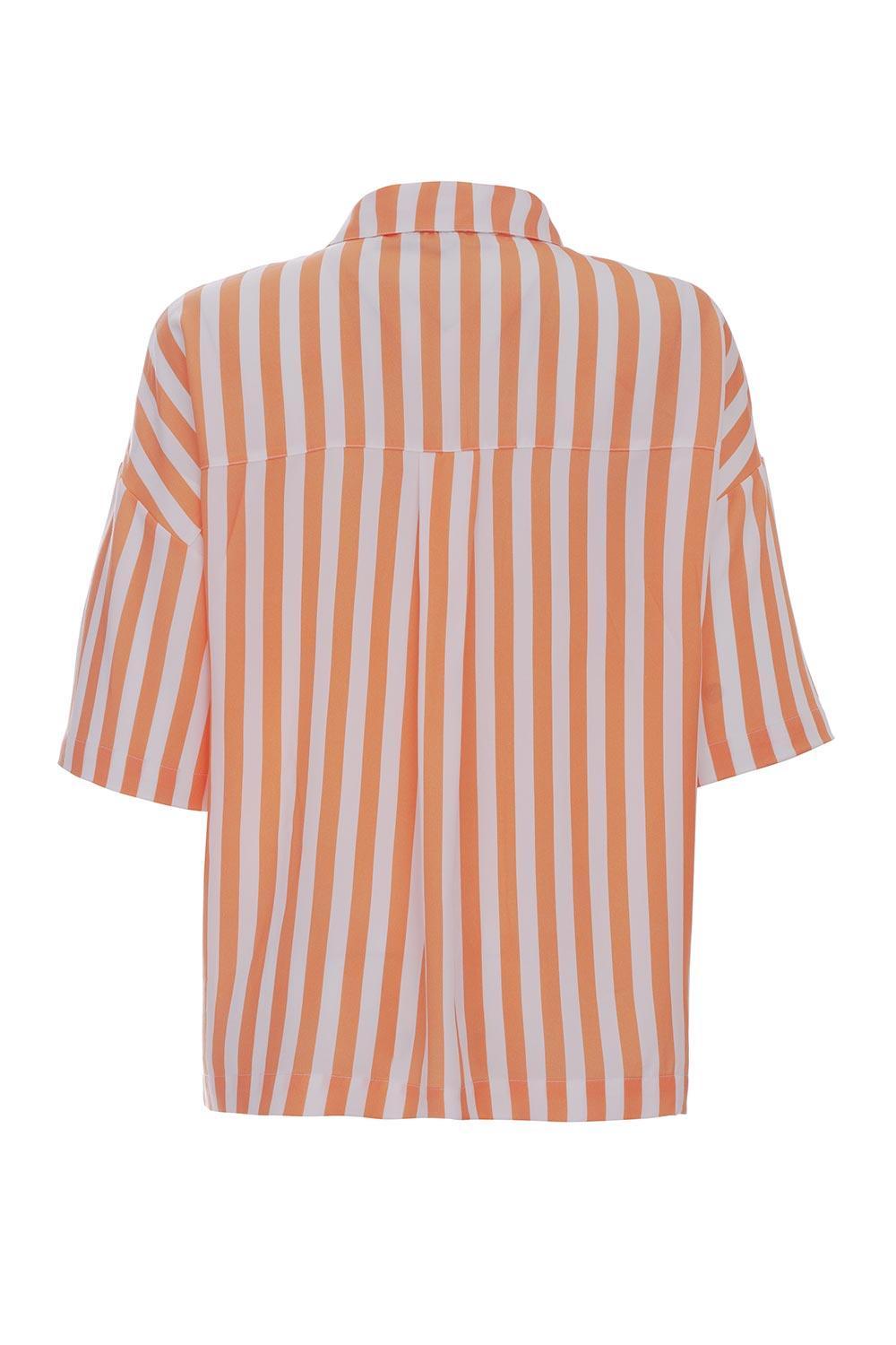 Midground-Çizgili Oversize Gömlek-Gömlek-2-Milagron.com