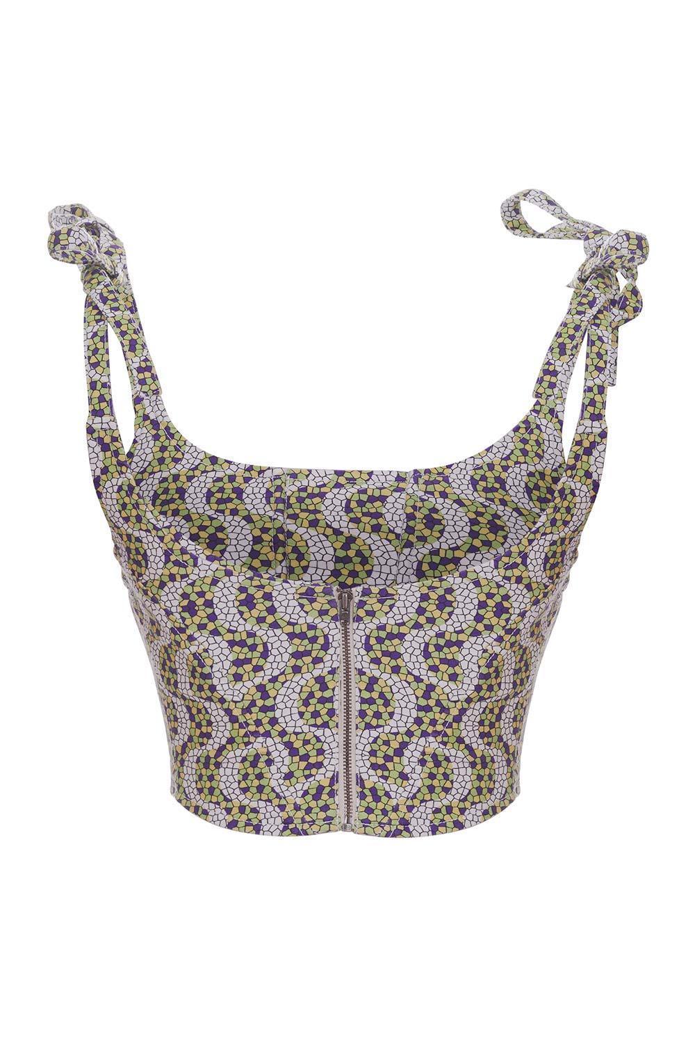 Midground-DENIM - Drop #CHD037 Bustier-Top-2-Milagron.com