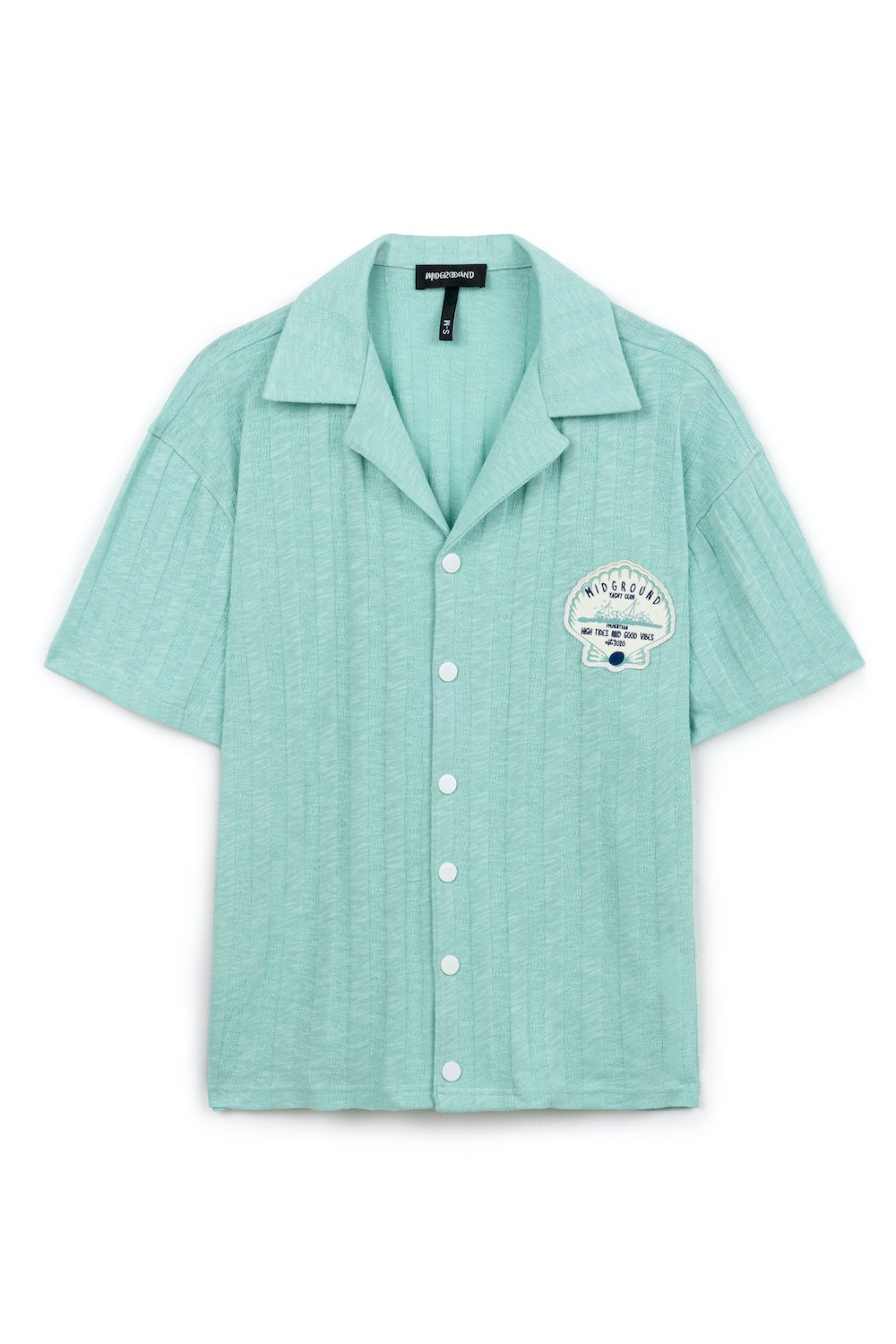 Midground-Fitilli Oversize Gömlek-Gömlek-1-Milagron.com