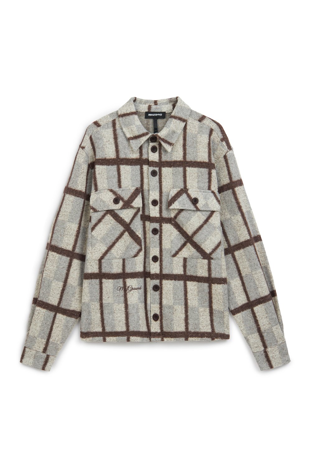 Midground-Kahverengi Ekose Gömlek-Gömlek-1-Milagron.com