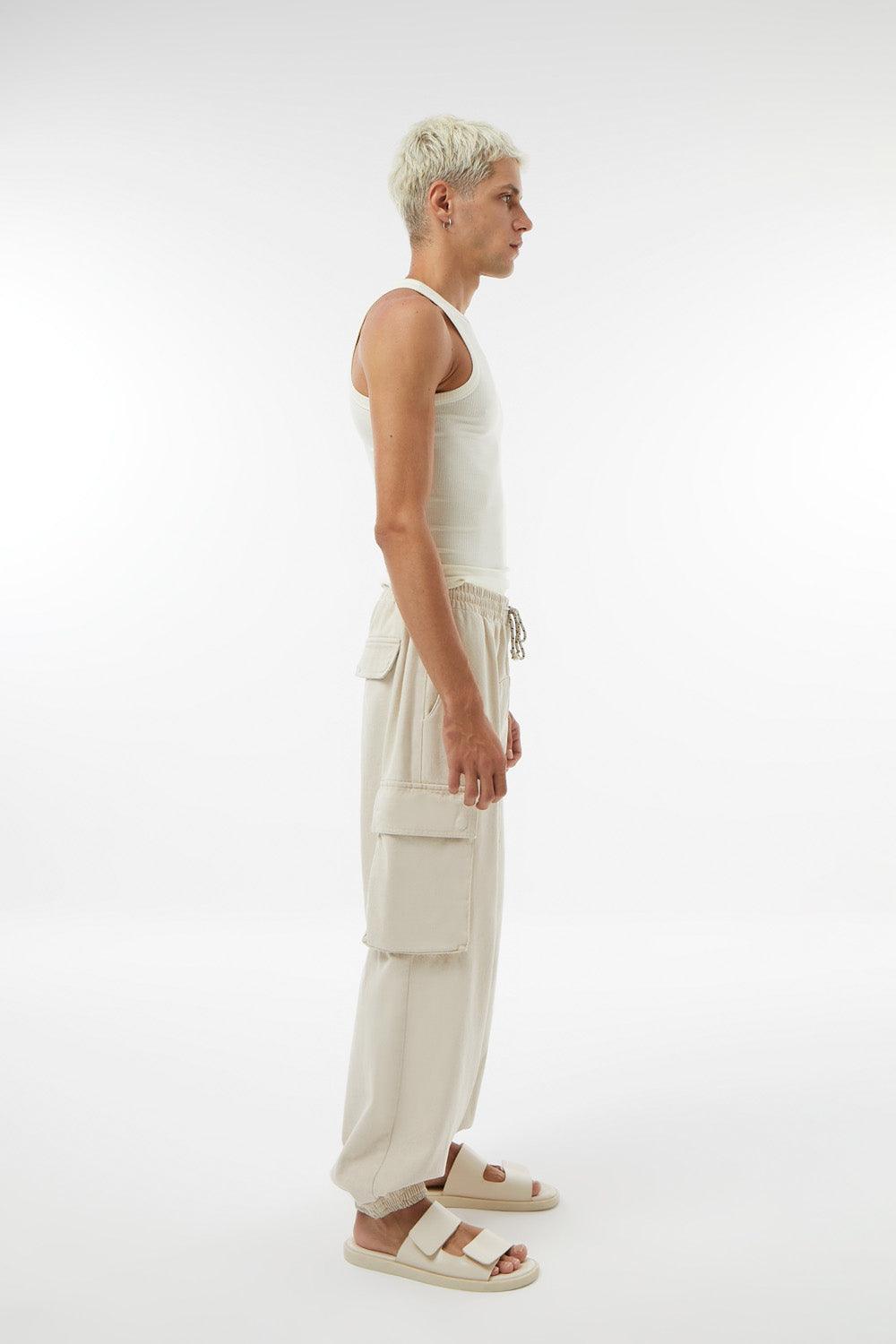 Midground-Kargo Cepli Kanvas Pantolon-Eşofman-2-Milagron.com