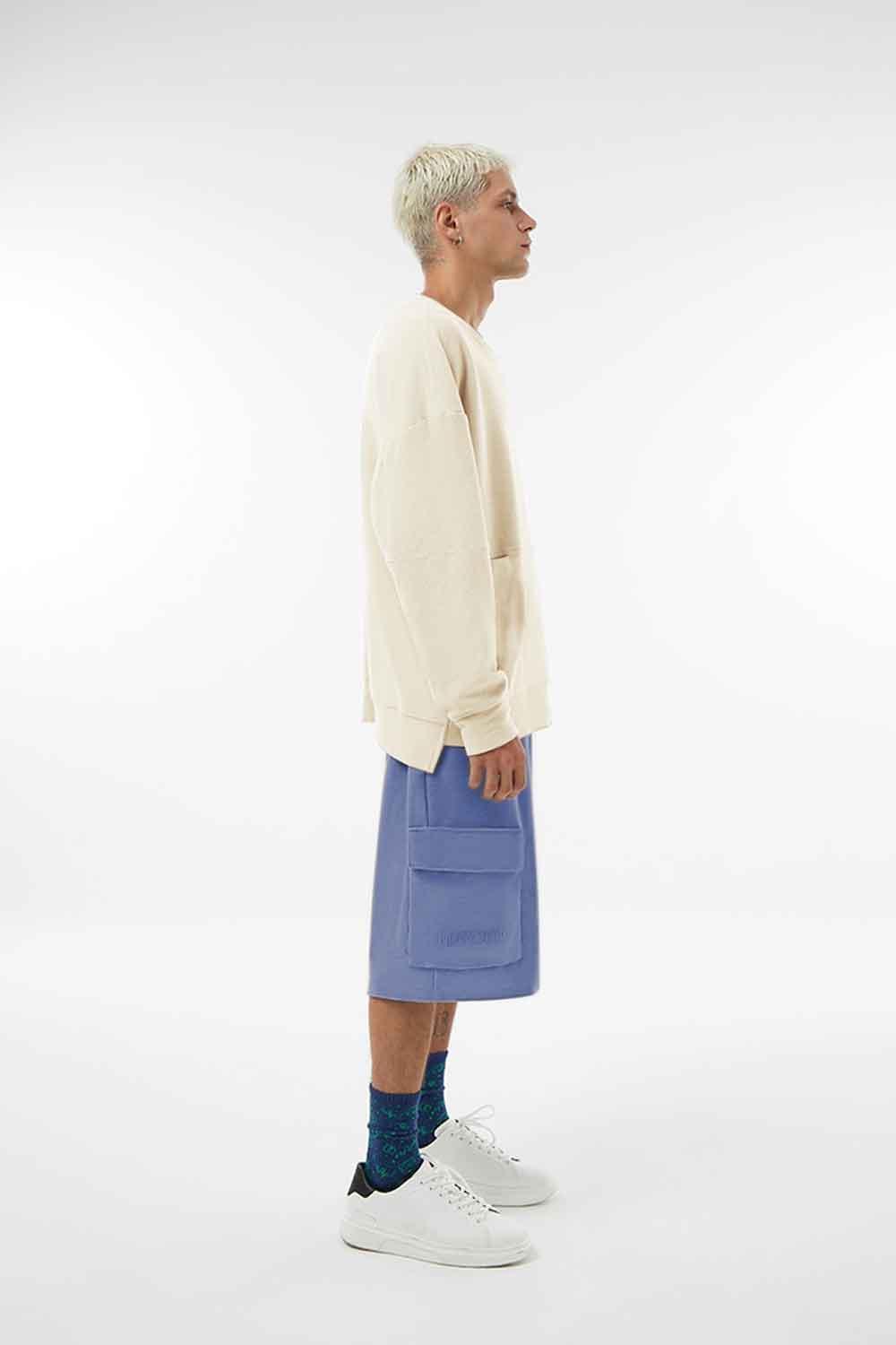 Midground-Kargo Cepli Şort- Baja Blue-Şort-3-Milagron.com