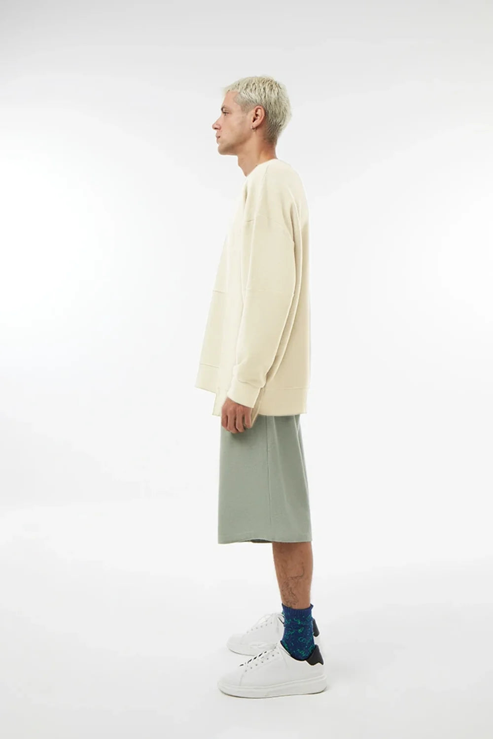 Midground-Kargo Cepli Şort - Silver Green-Şort-3-Milagron.com