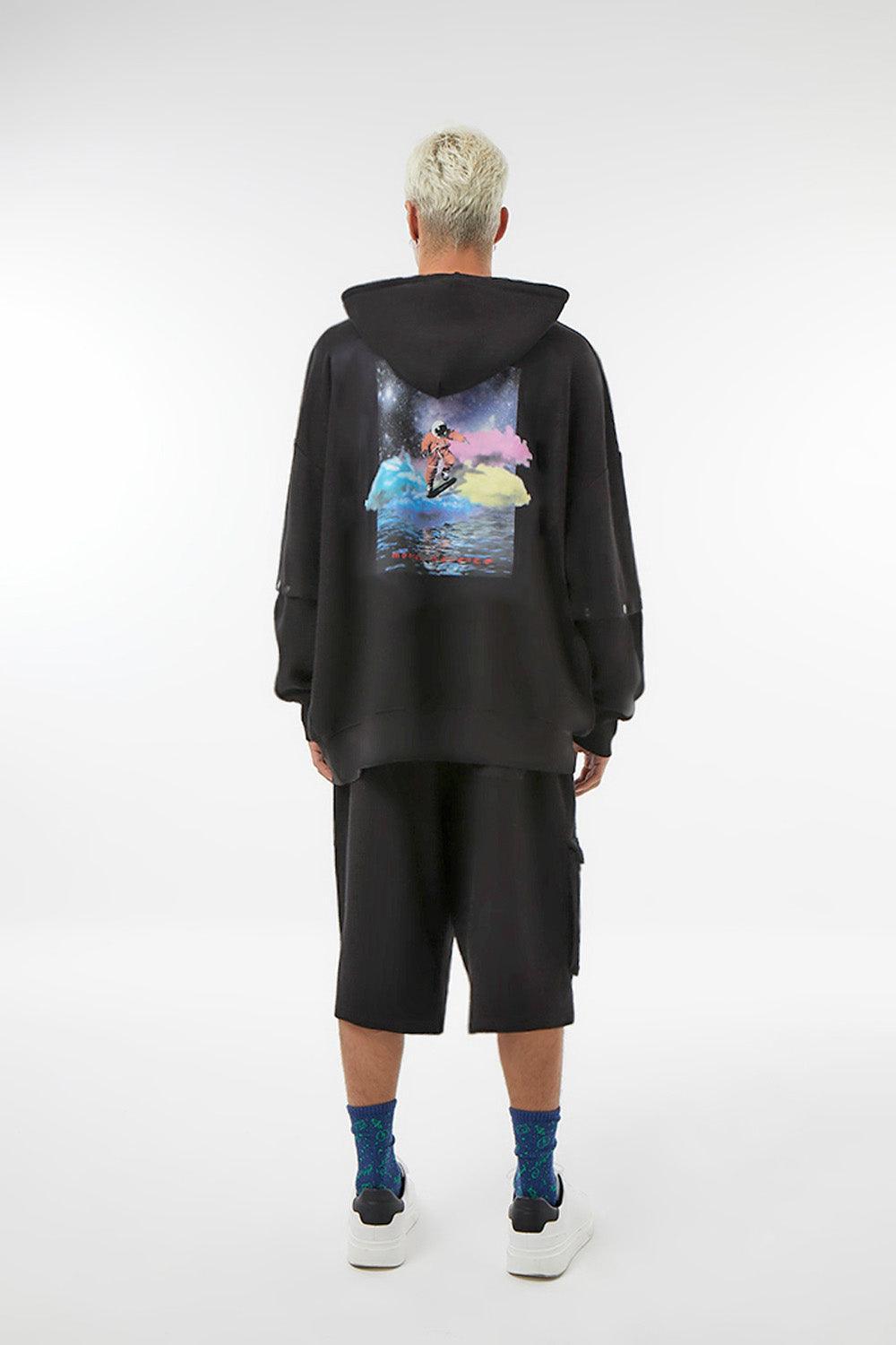 Midground-Kargo Cepli Şort - Siyah-Şort-3-Milagron.com