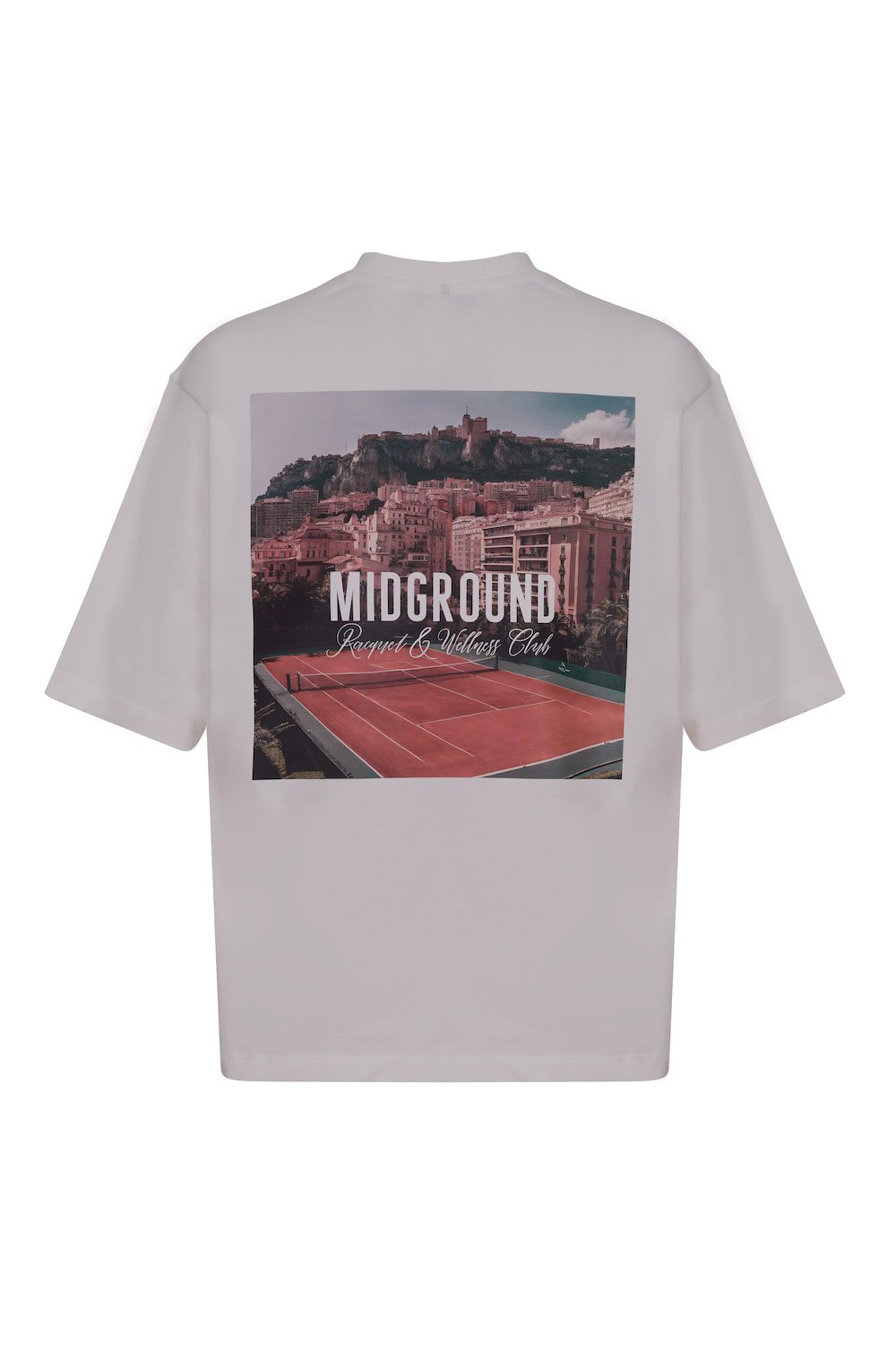 Midground-Midground Racquet Club Baskılı Oversize T-shirt-T-Shirts-2-Milagron.com