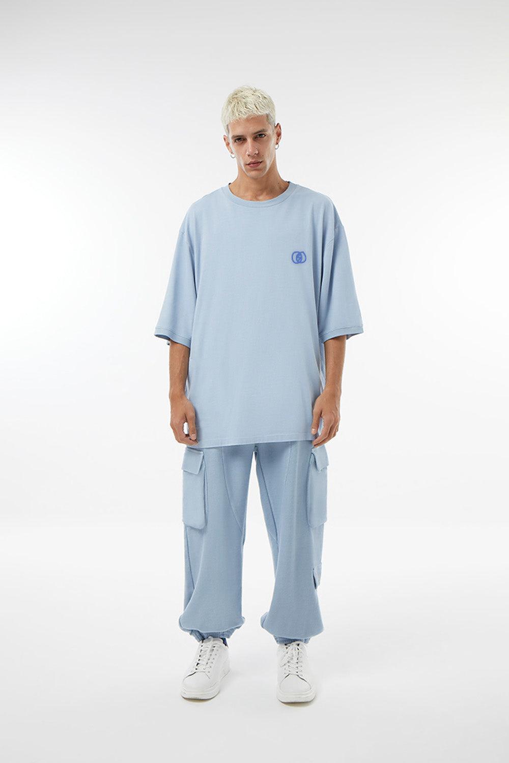 Midground-Oversize T-shirt Astronot Baskılı-T-Shirts-1-Milagron.com