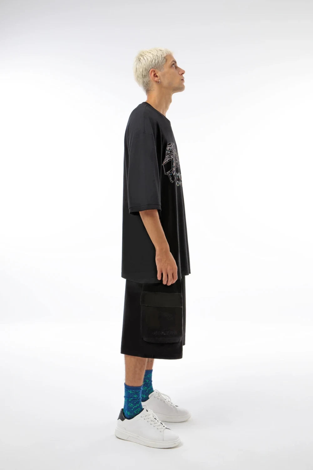 Midground-Oversize T-shirt Music Won't Stop Baskılı-T-Shirts-3-Milagron.com