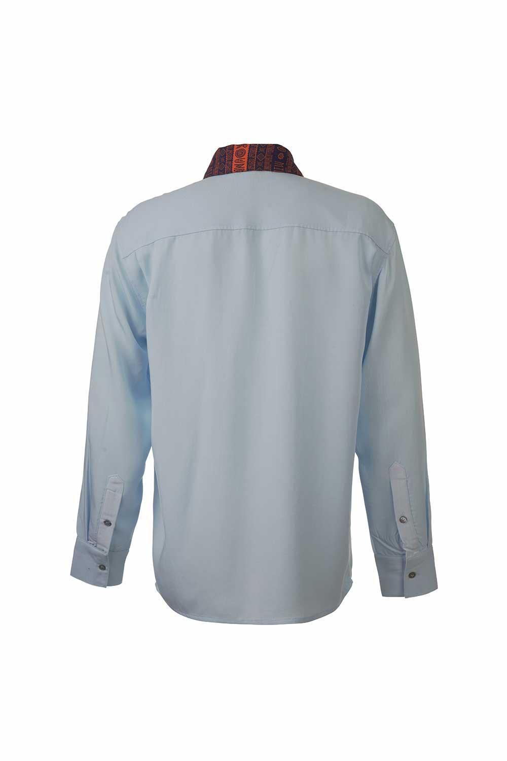 Midground-Peru Desen Yakalı Uzun Kollu Gömlek-Gömlek-2-Milagron.com