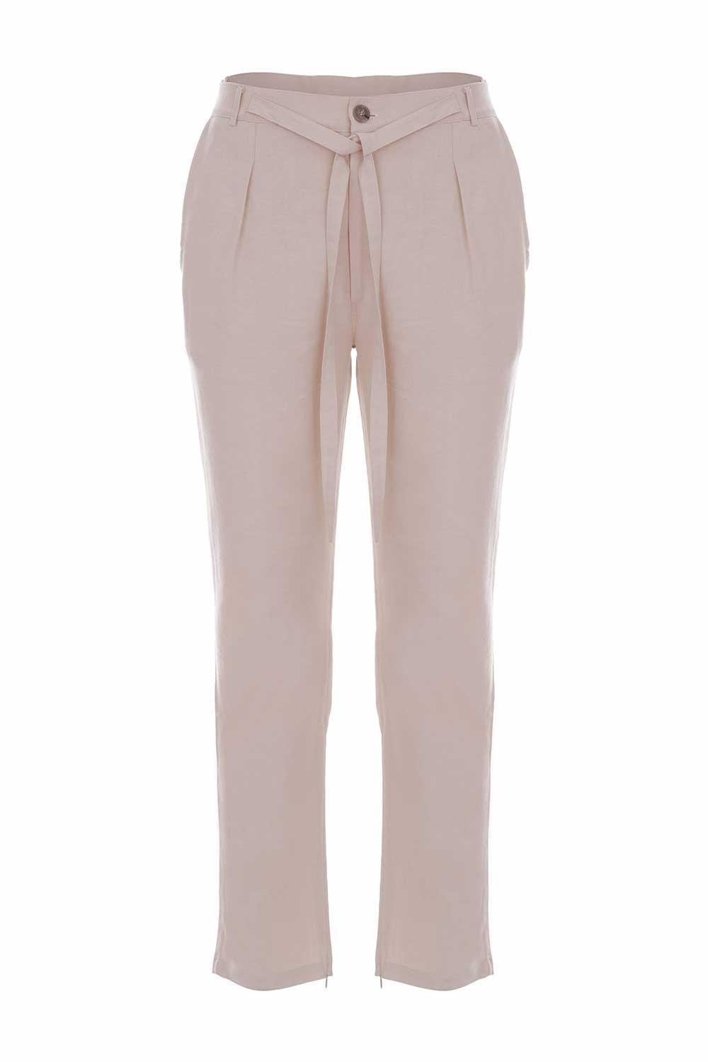 Midground-Rahat Kesim Keten Pantolon-Kumaş Pantolon-1-Milagron.com