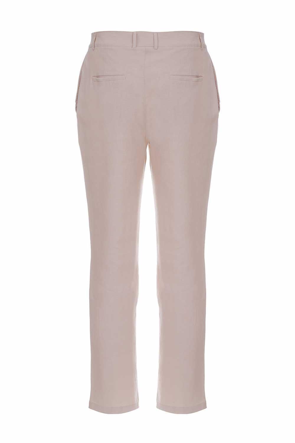 Midground-Rahat Kesim Keten Pantolon-Kumaş Pantolon-2-Milagron.com