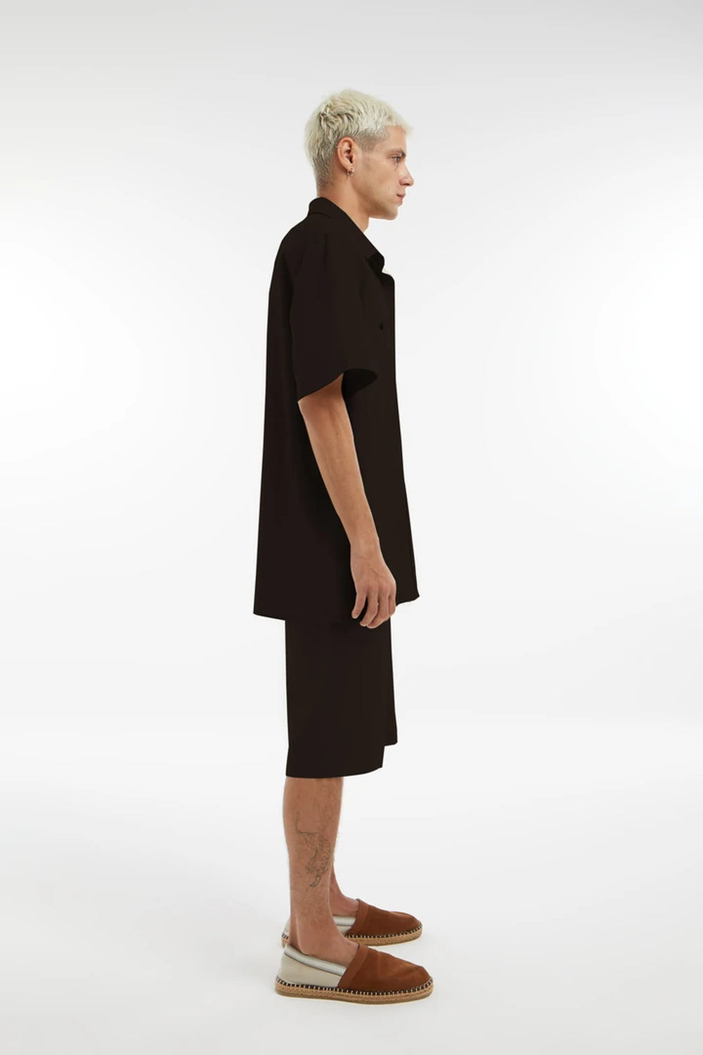 Midground-Rahat Kesim Keten Şort-Şort-2-Milagron.com