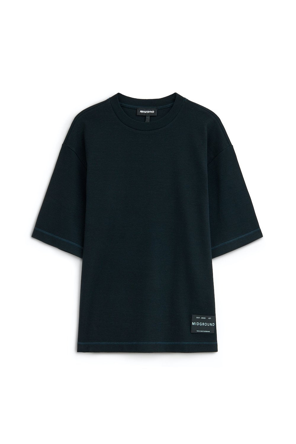 Midground-Siyah Ribana T-shirt-T-Shirts-1-Milagron.com