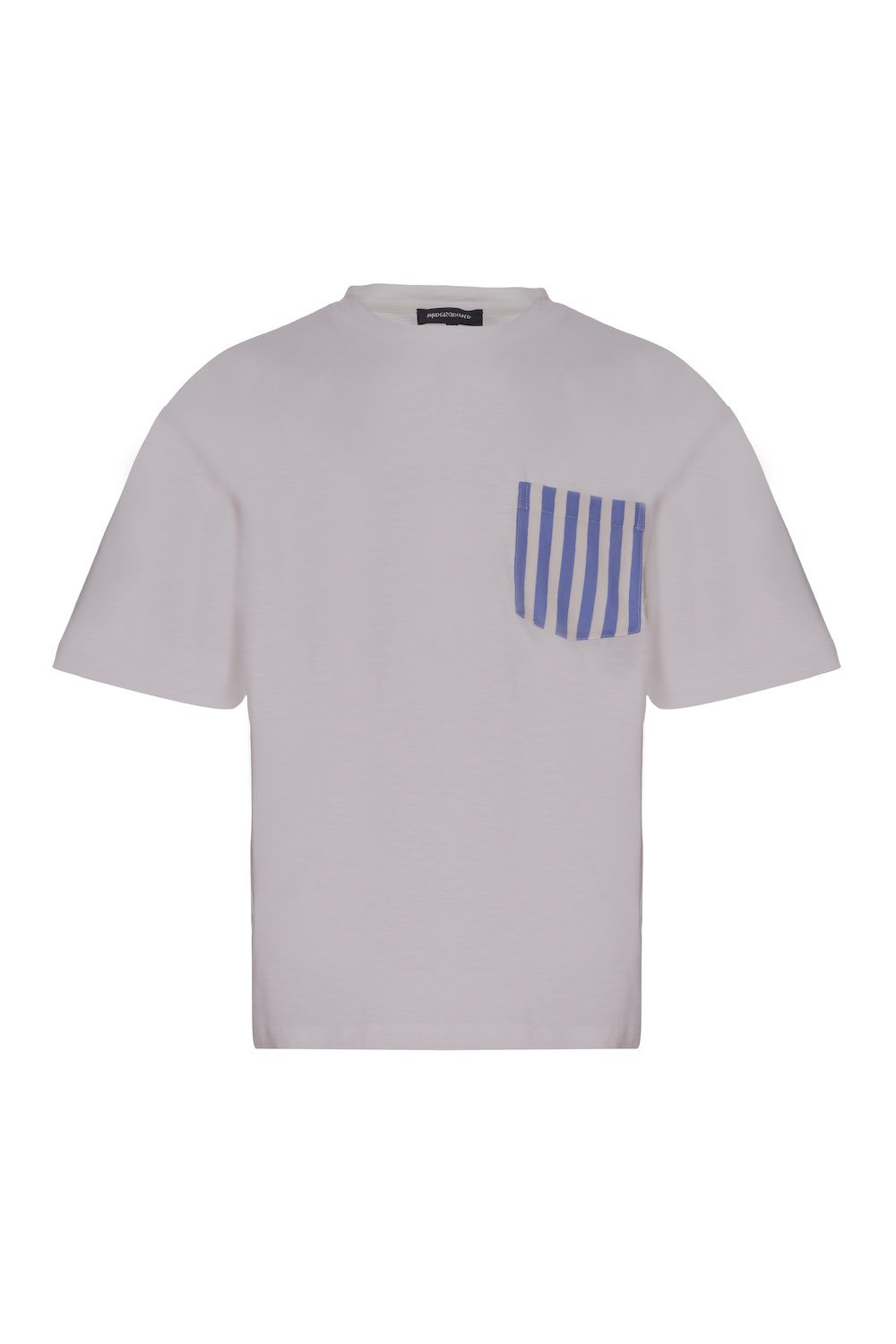 Midground-Stripe Cep Detaylı Oversize T-shirt-T-Shirts-1-Milagron.com