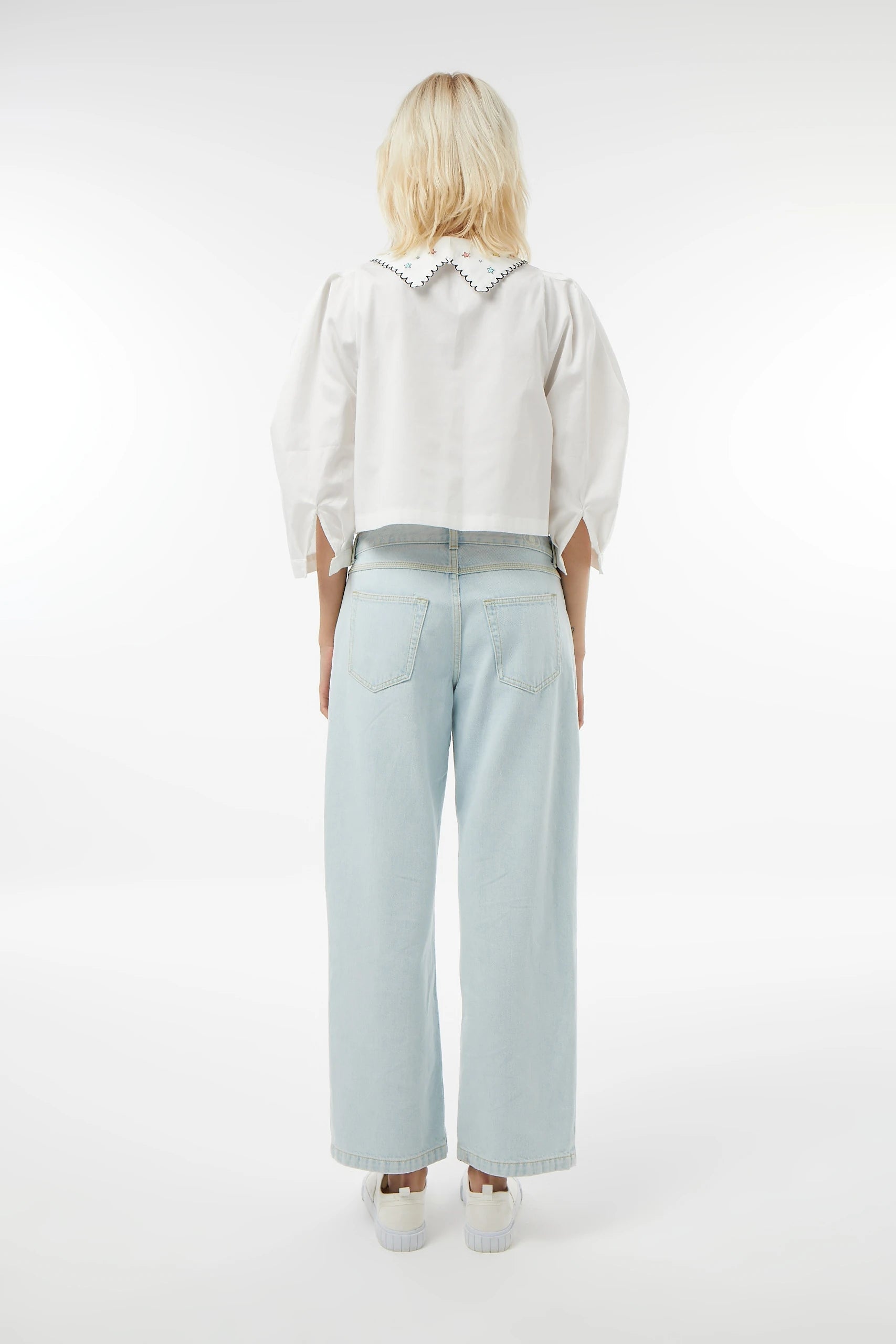 Midground-Uzay Nakışlı Karpuz Kol Gömlek-Gömlek-3-Milagron.com