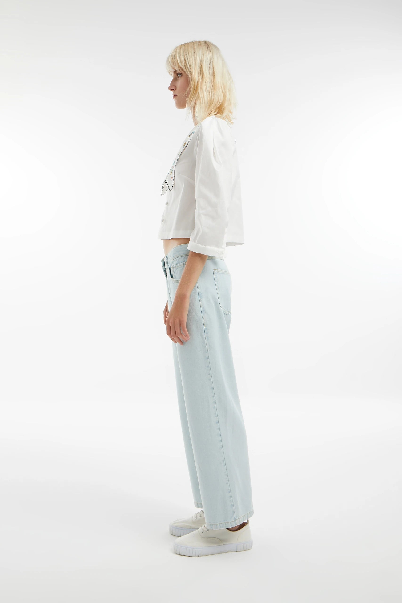 Midground-Uzay Nakışlı Karpuz Kol Gömlek-Gömlek-4-Milagron.com