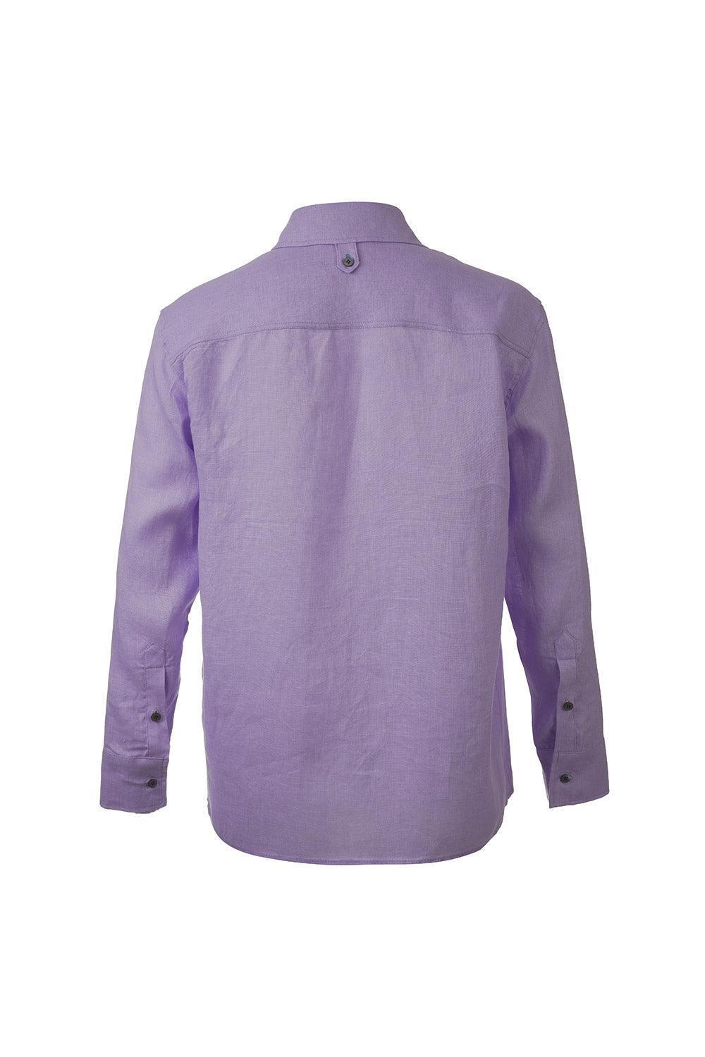 Midground-Uzun Kollu Keten Gömlek-Gömlek-2-Milagron.com