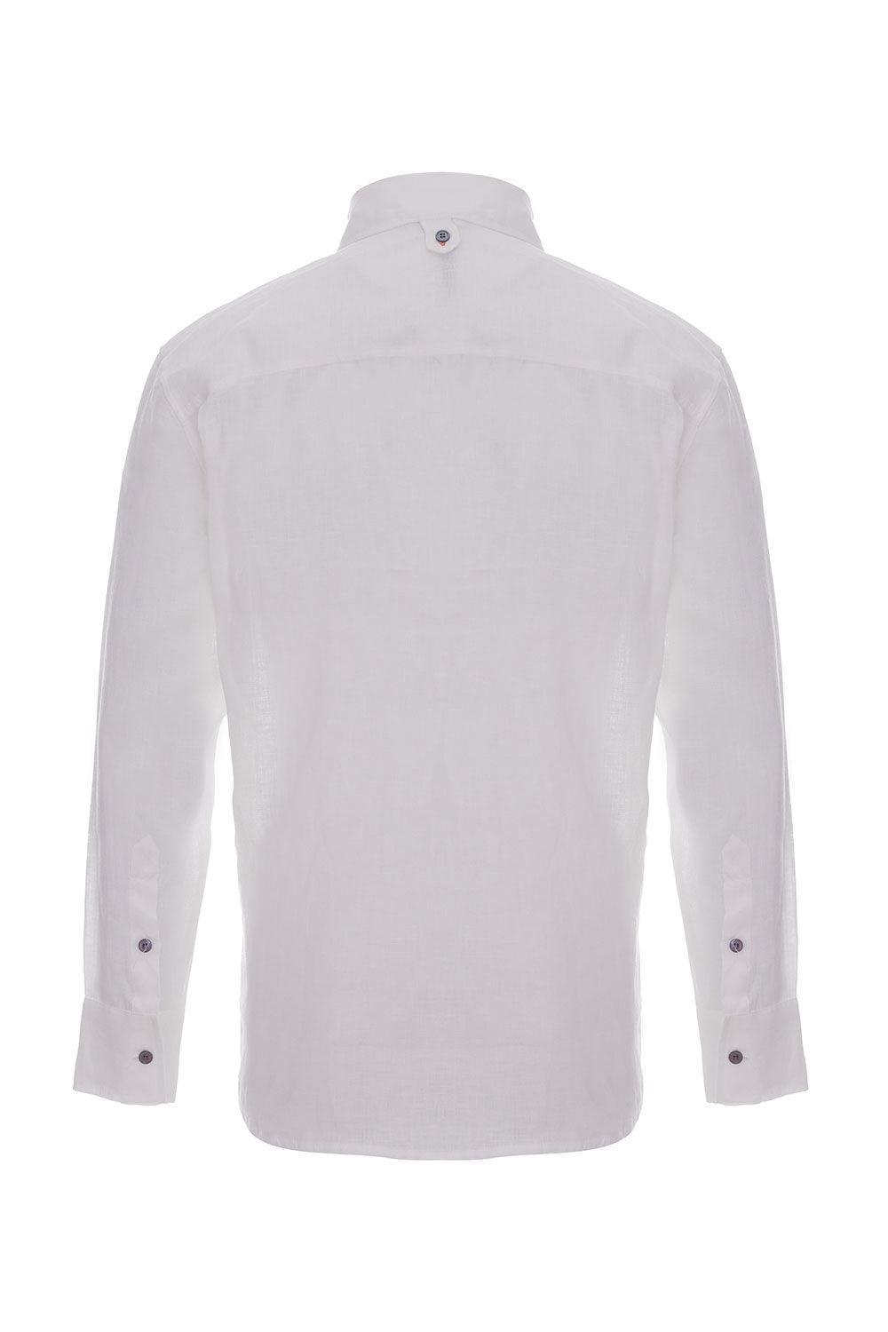 Midground-Uzun Kollu Keten Gömlek-Gömlek-2-Milagron.com