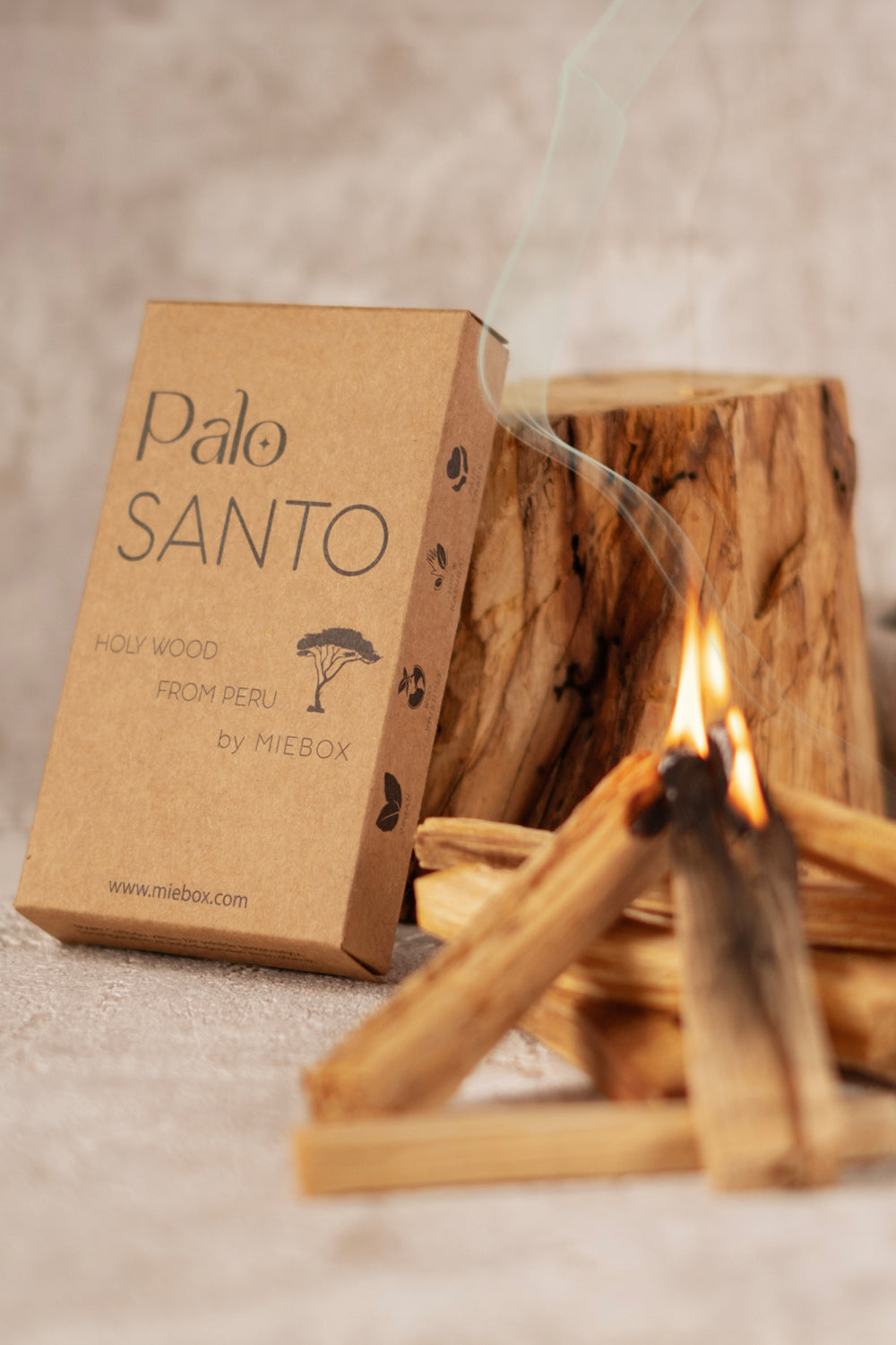 Miebox Rituals-Palo Santo Peru Ağaç Tütsü ( Sertifikalı ) ( 5 Adet / 35-40gr )-Palo Santo-3-Milagron.com