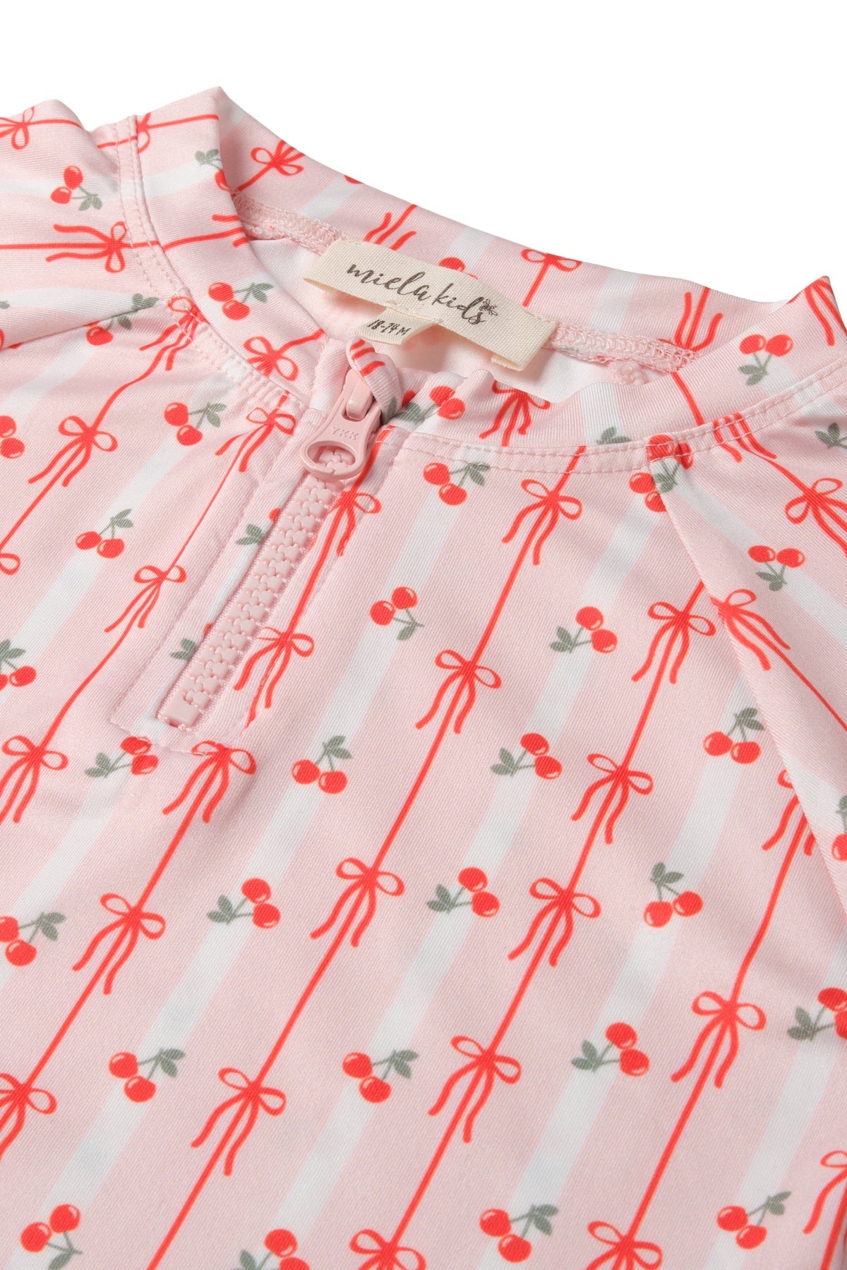 UV Korumalı Alt Üst Kız Bebek Mayo Seti – Cherry Bow - 3