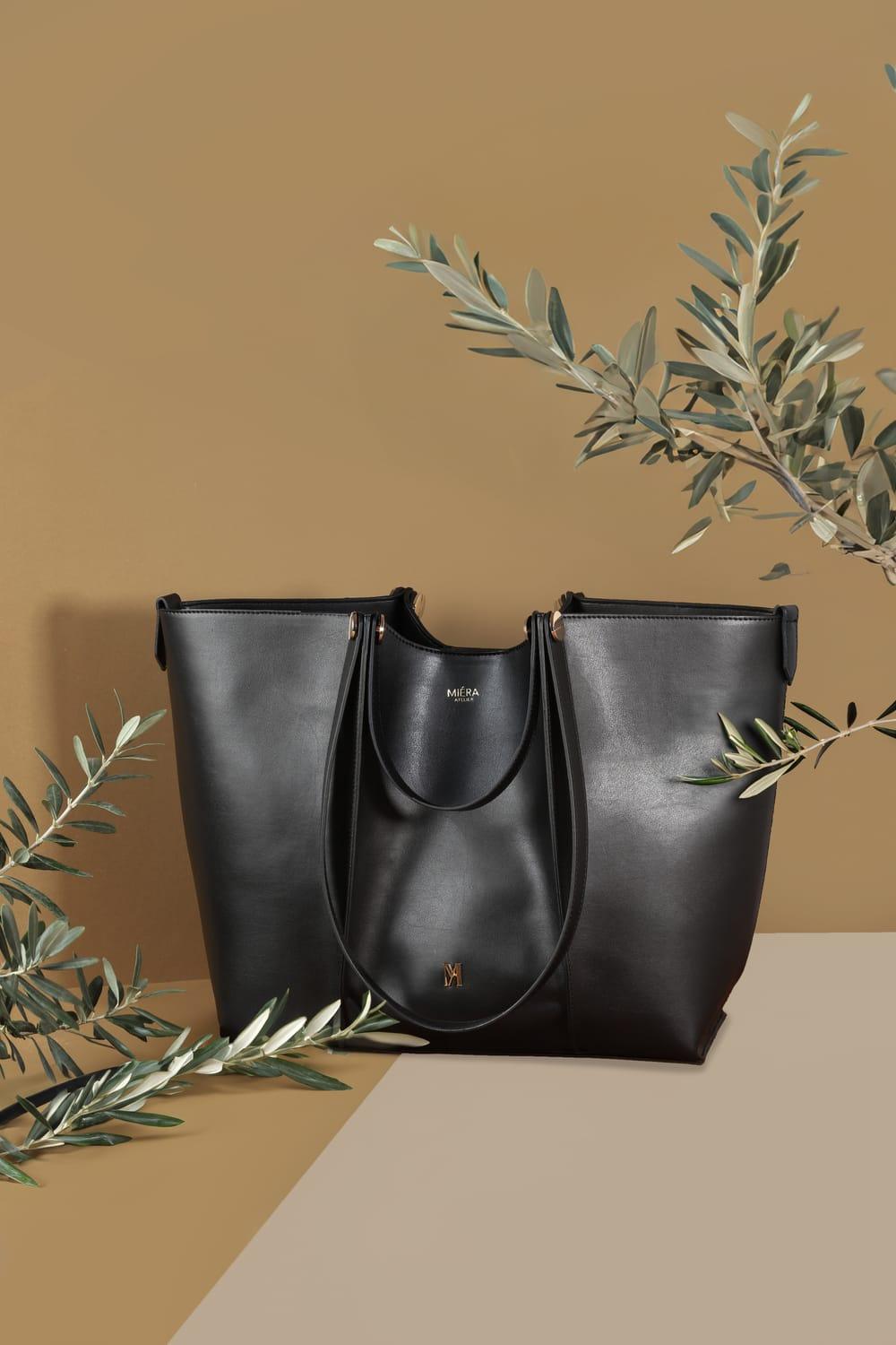 Miéra Atelier-Antares Siyah Tote Bag-Omuz Çantası-4-Milagron.com
