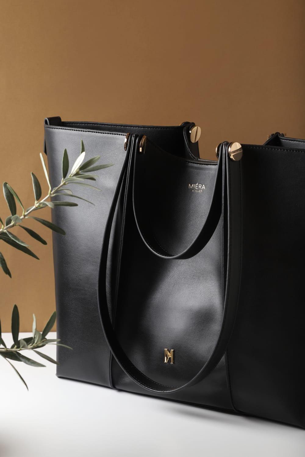 Miéra Atelier-Antares Siyah Tote Bag-Omuz Çantası-5-Milagron.com