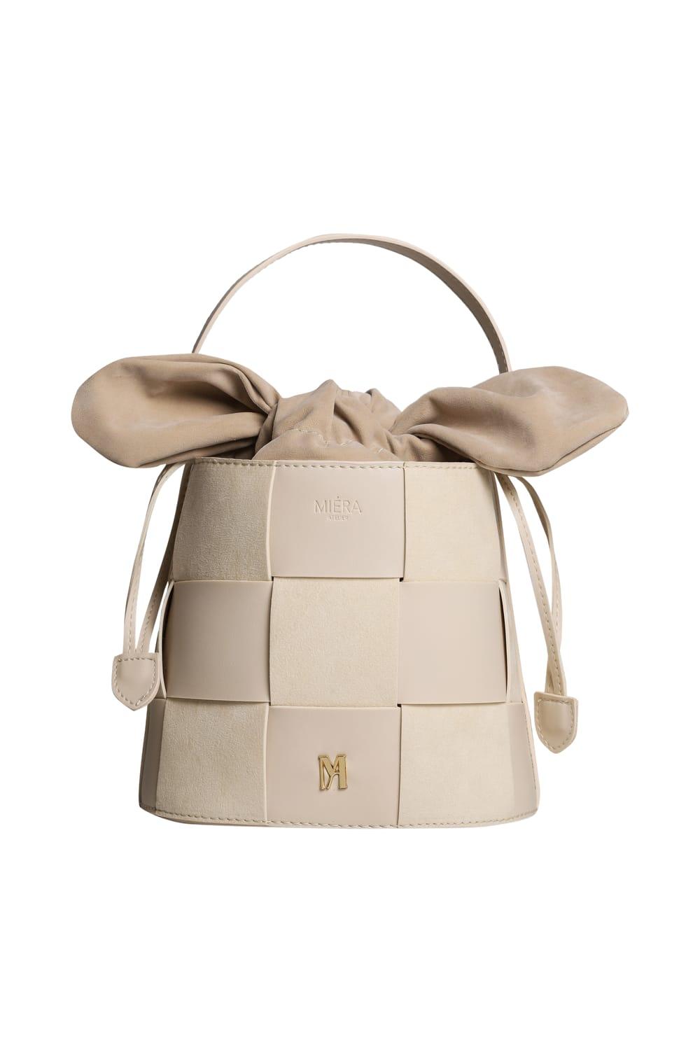Miéra Atelier-Regulus Bej Kurdeleli El Çantası-Omuz Çantası-1-Milagron.com