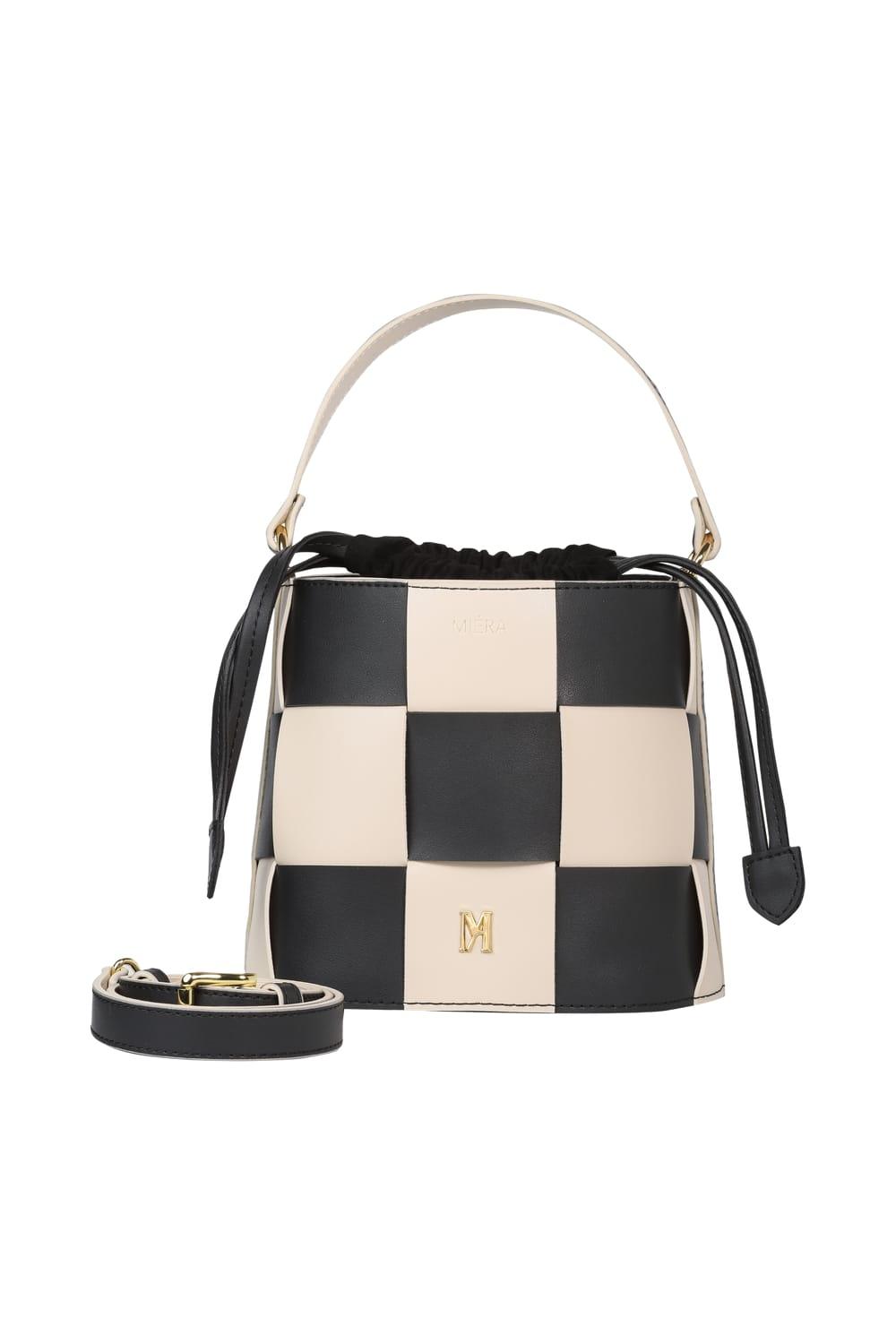 Miéra Atelier-Regulus Siyah Bej El Çantası-Omuz Çantası-1-Milagron.com
