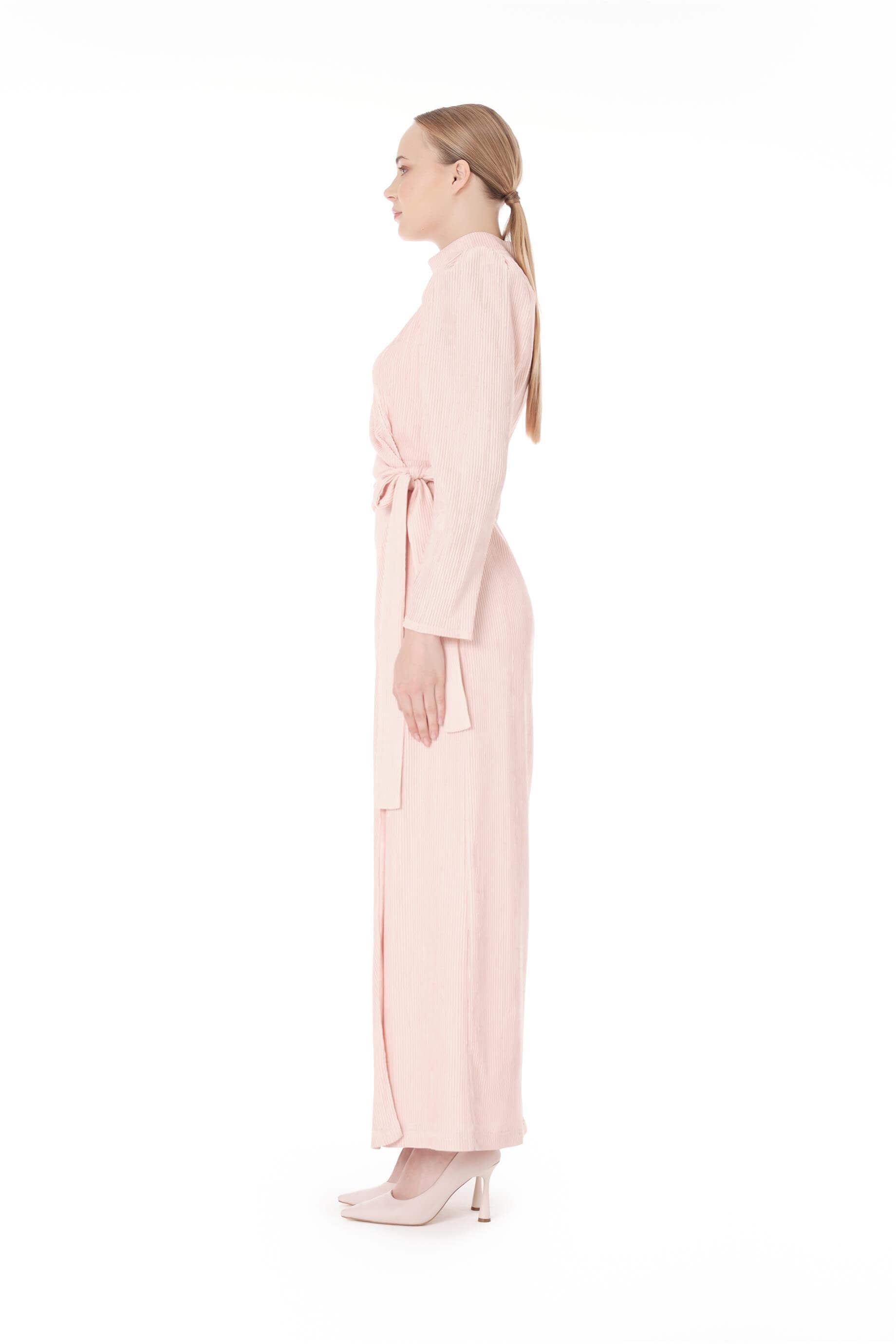 Miha-Anvelop Kapamalı Uzun Elbi̇se Mercan-Elbise-6-Milagron.com