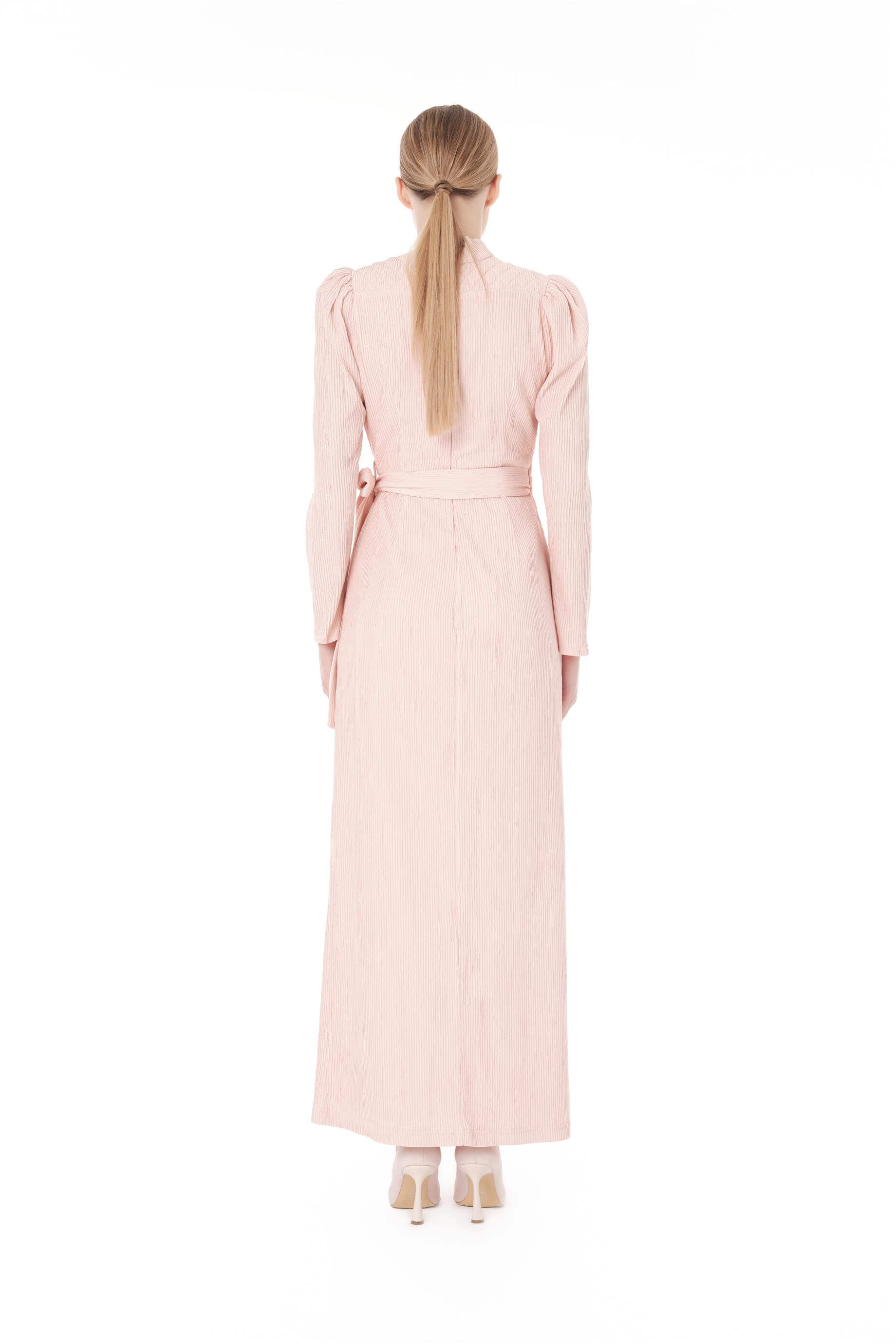 Miha-Anvelop Kapamalı Uzun Elbi̇se Mercan-Elbise-7-Milagron.com