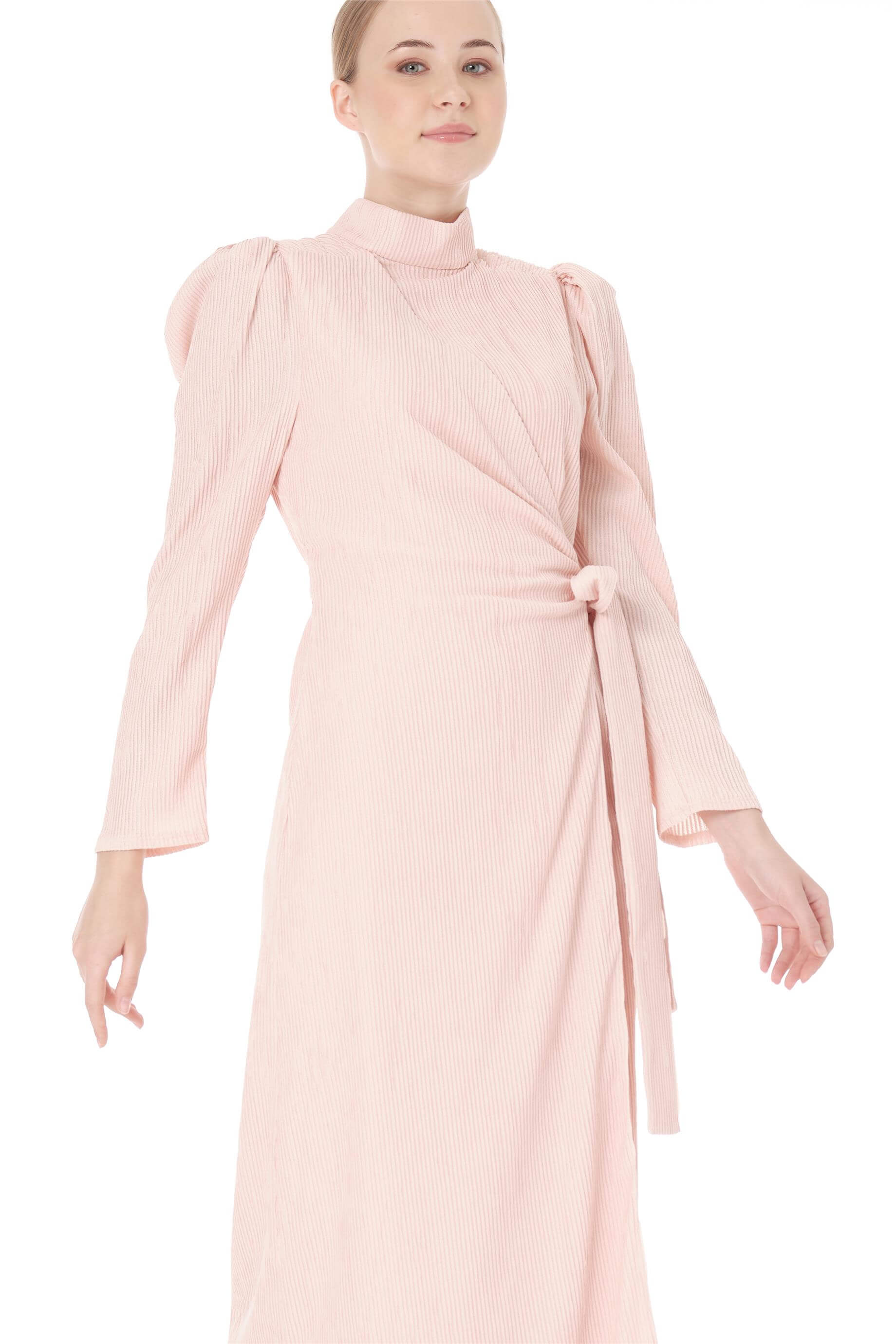 Miha-Anvelop Kapamalı Uzun Elbi̇se Mercan-Elbise-8-Milagron.com