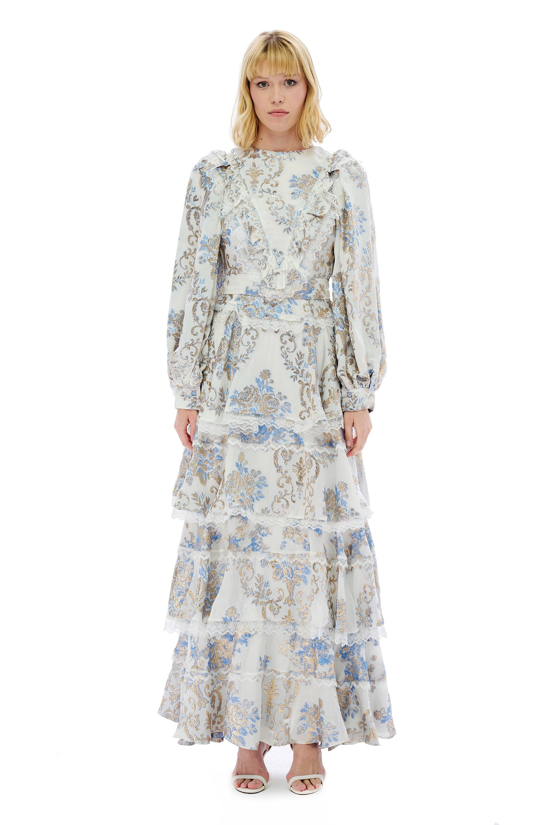 Miha-Azelya Elbi̇se Mavi-Elbise-2-Milagron.com